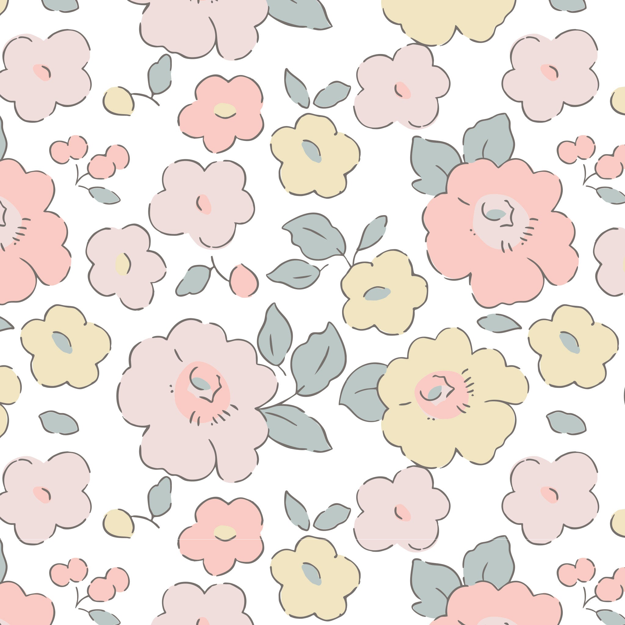 Kids Swim Vest 2-3 - Into the Garden Ditsy Floral