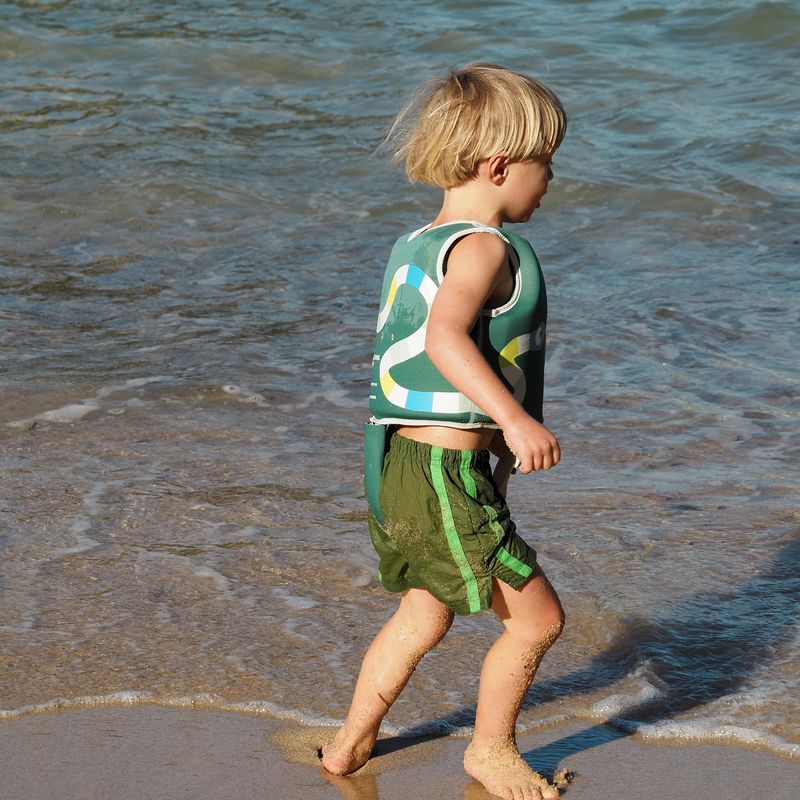 Kids Swim Vest 2-3 - Into the Jungle Green