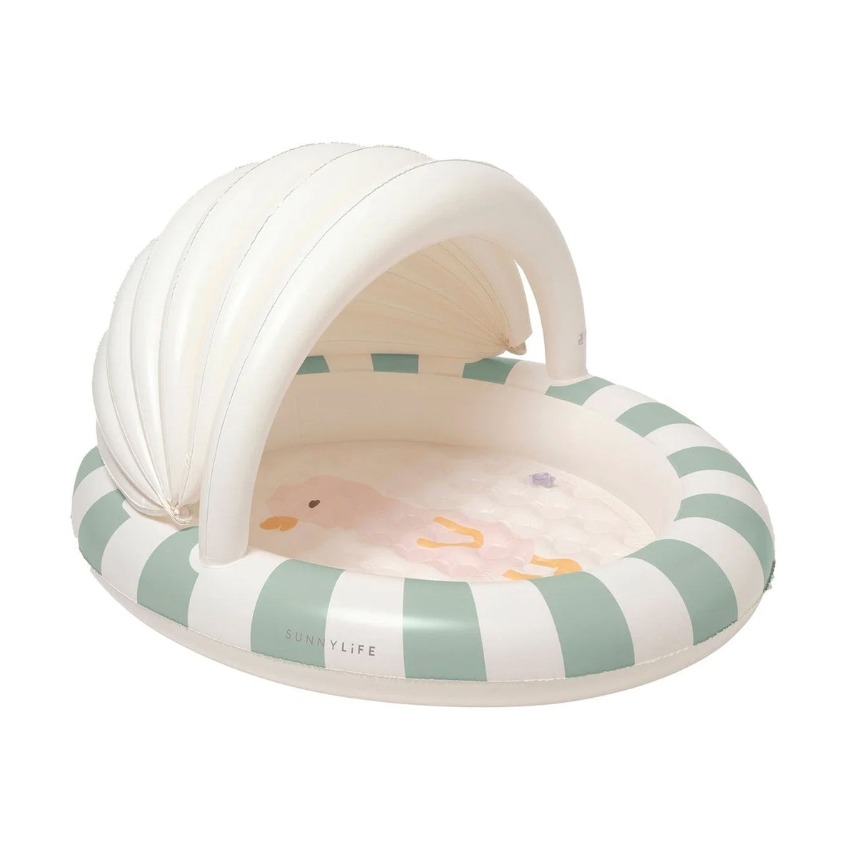 Kids Pool - Dex the Duck Green Stripe