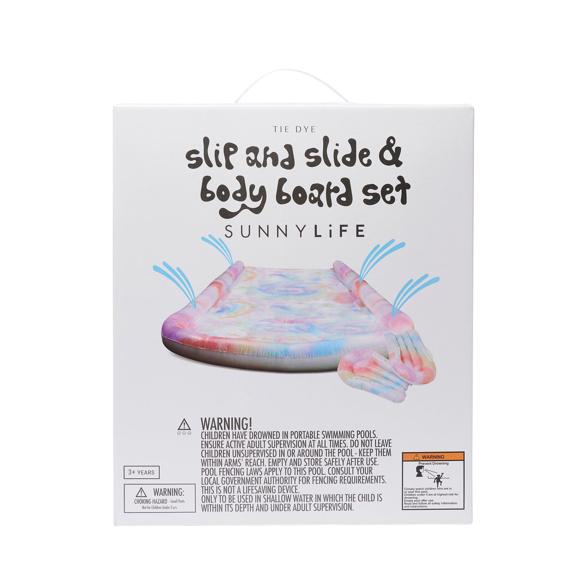 Slip, Slide and Body Board Set - Tie Dye