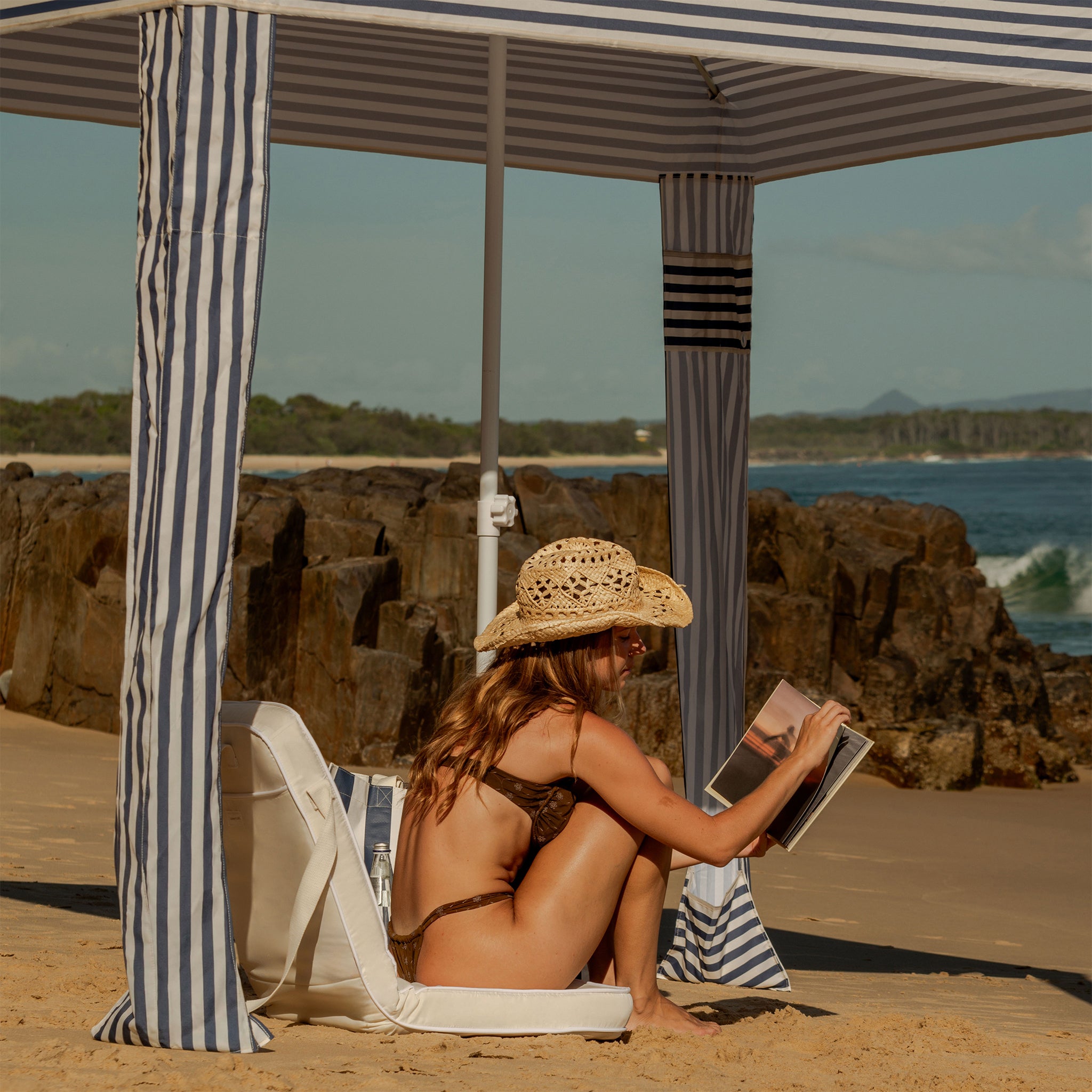 Beach Cabana - Marine Stripe