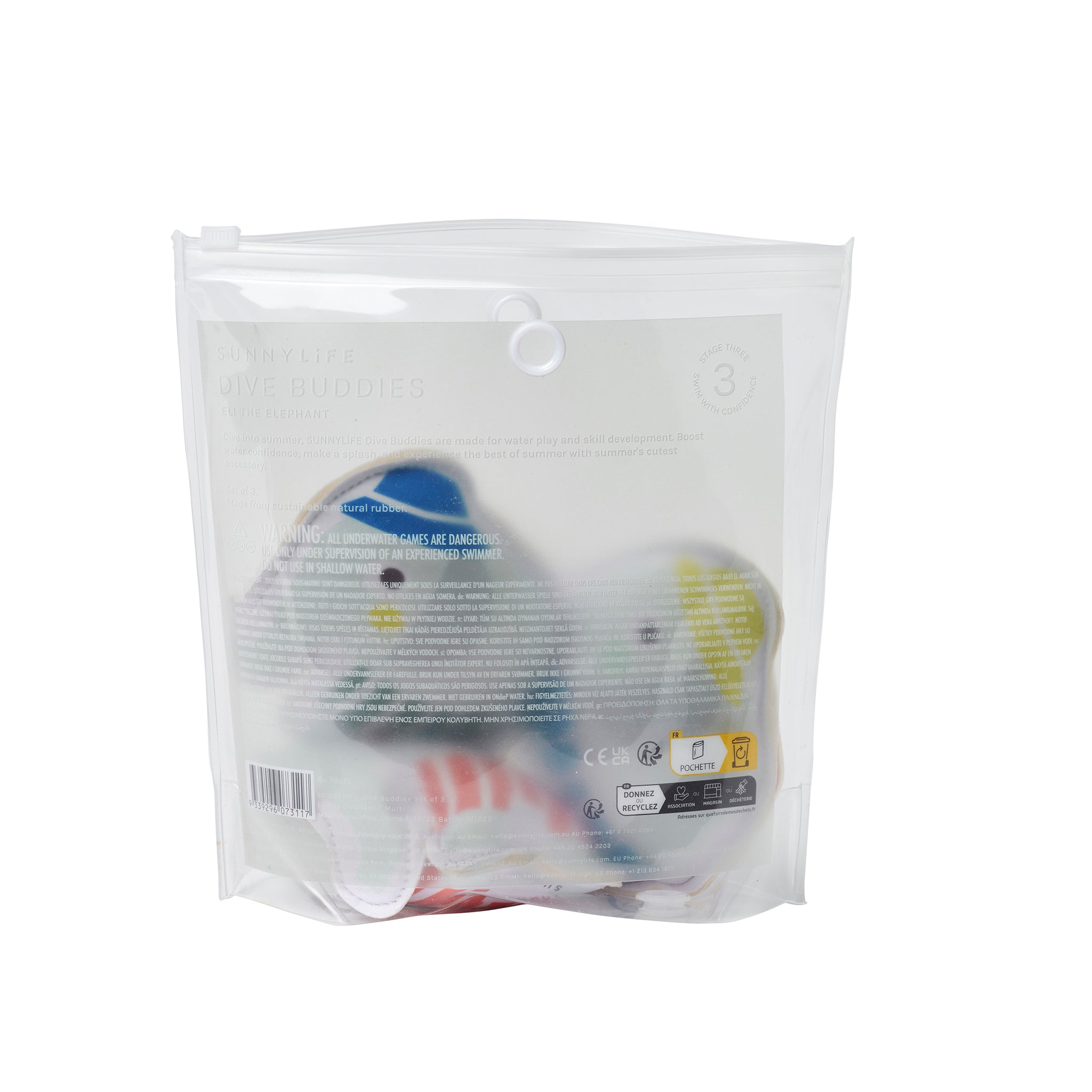 Dive Buddies - Eli the Elephant Multi Set of 3