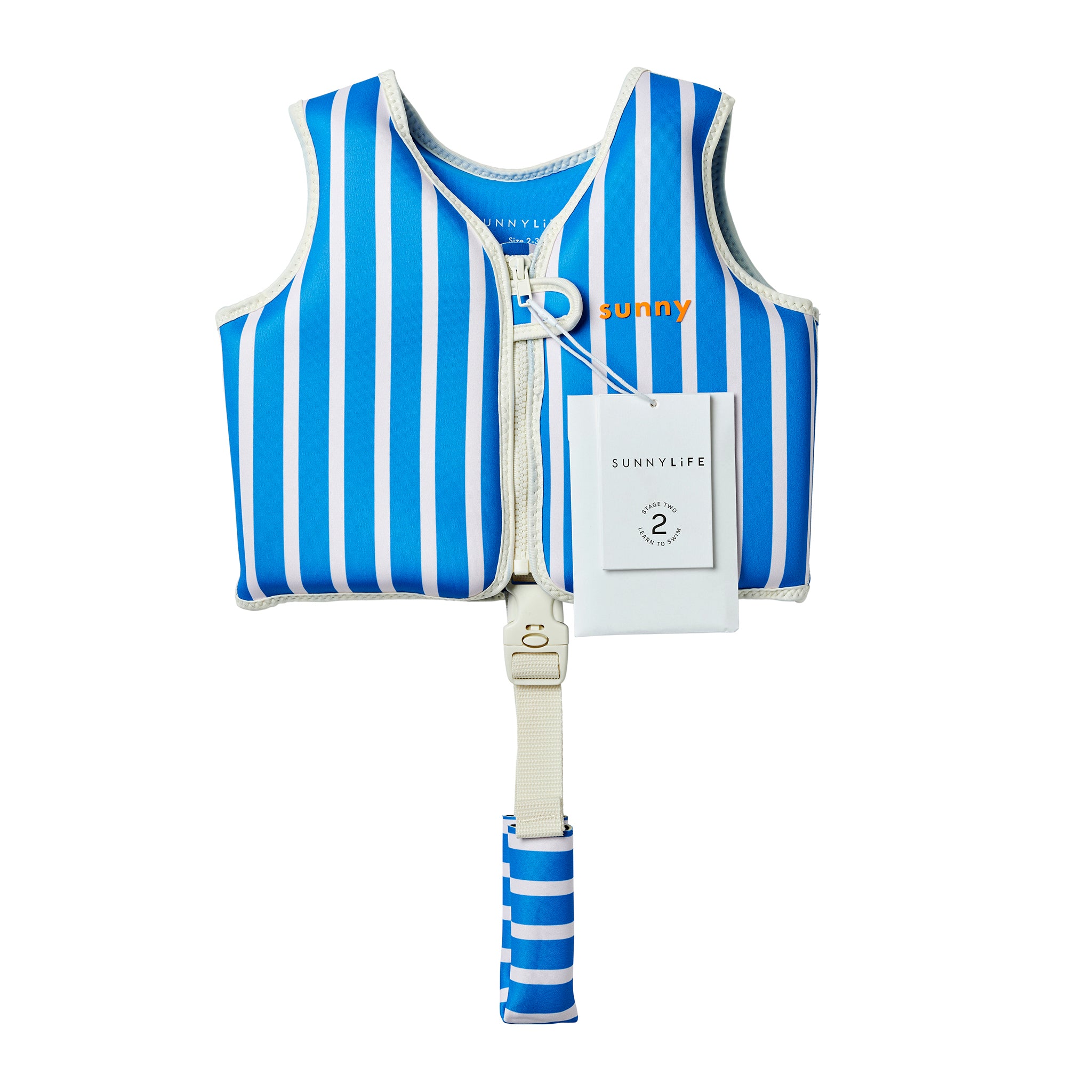 Kids Swim Vest 2-3 - Tino the Tiger Blue