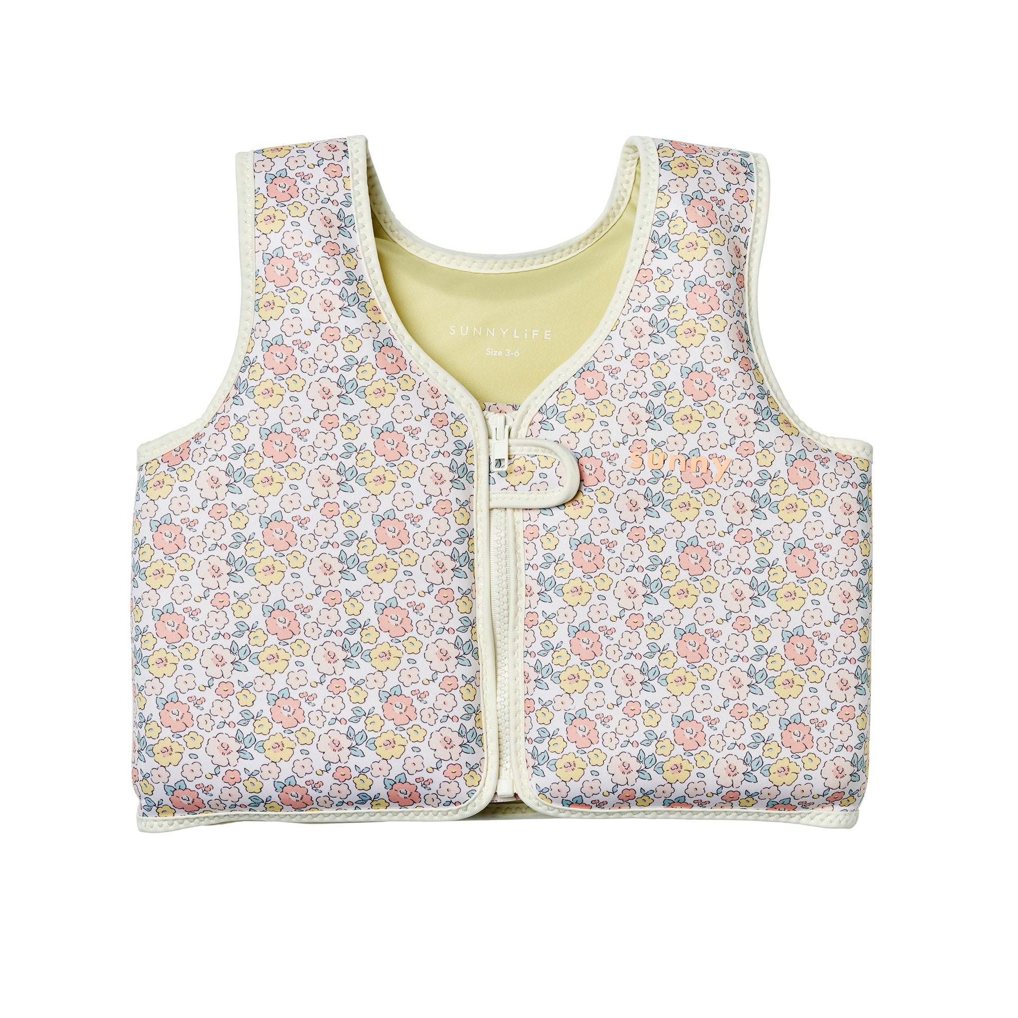 Kids Swim Vest 3-6 - Into the Garden Ditsy Floral