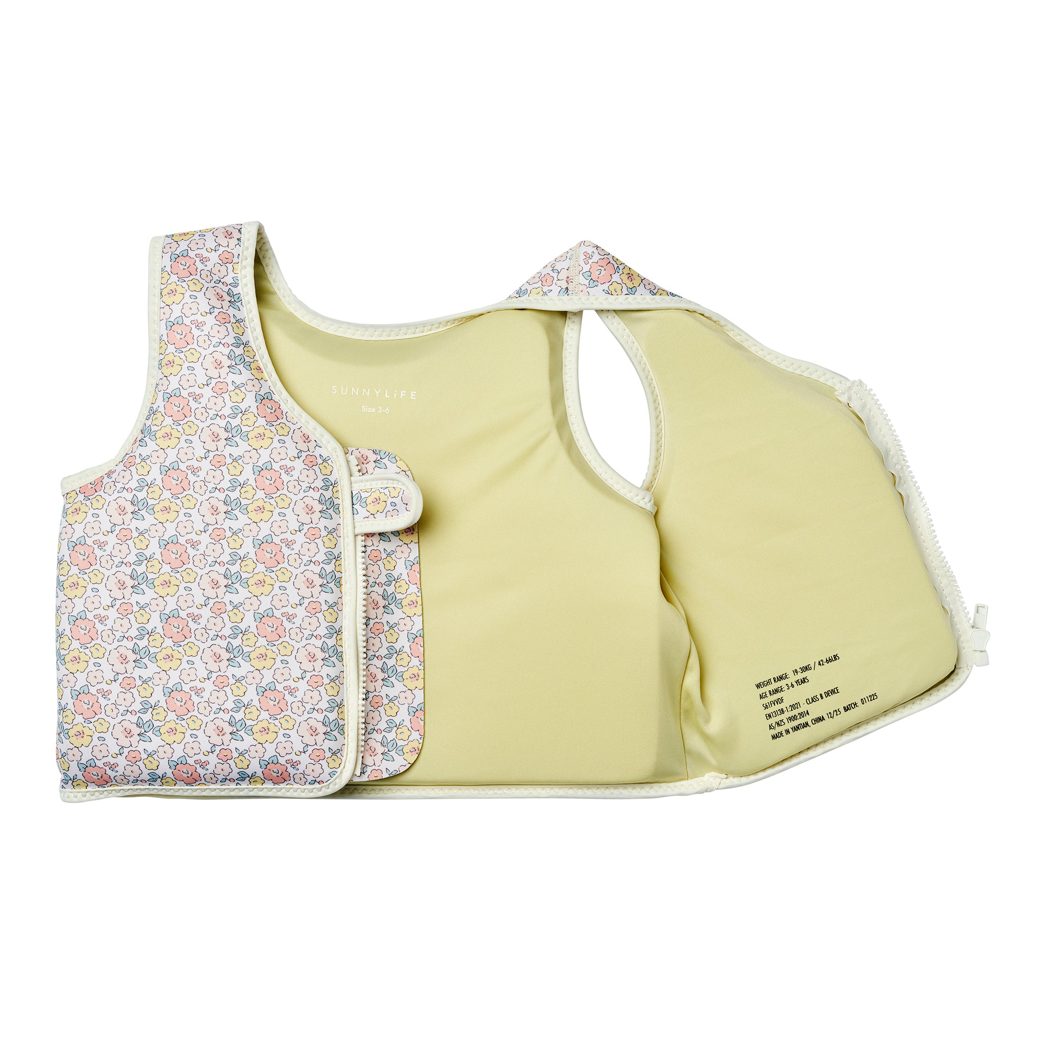 Kids Swim Vest 3-6 - Into the Garden Ditsy Floral