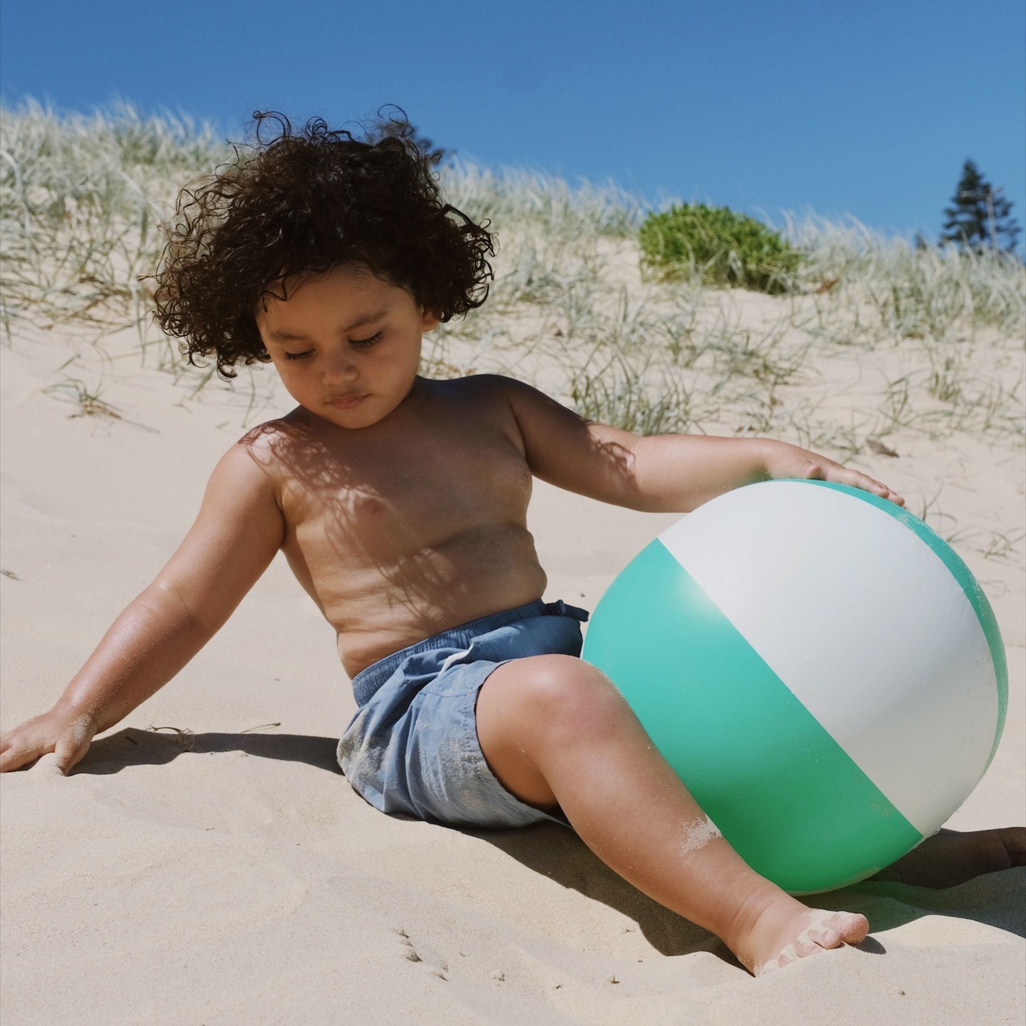 Inflatable Beach Ball - Pool Party Neon Green