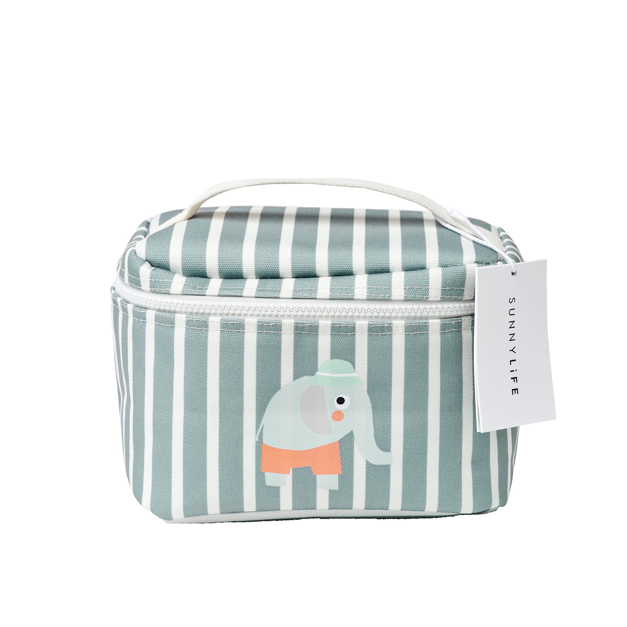 Kids Lunch Bag - Eli the Elephant Green