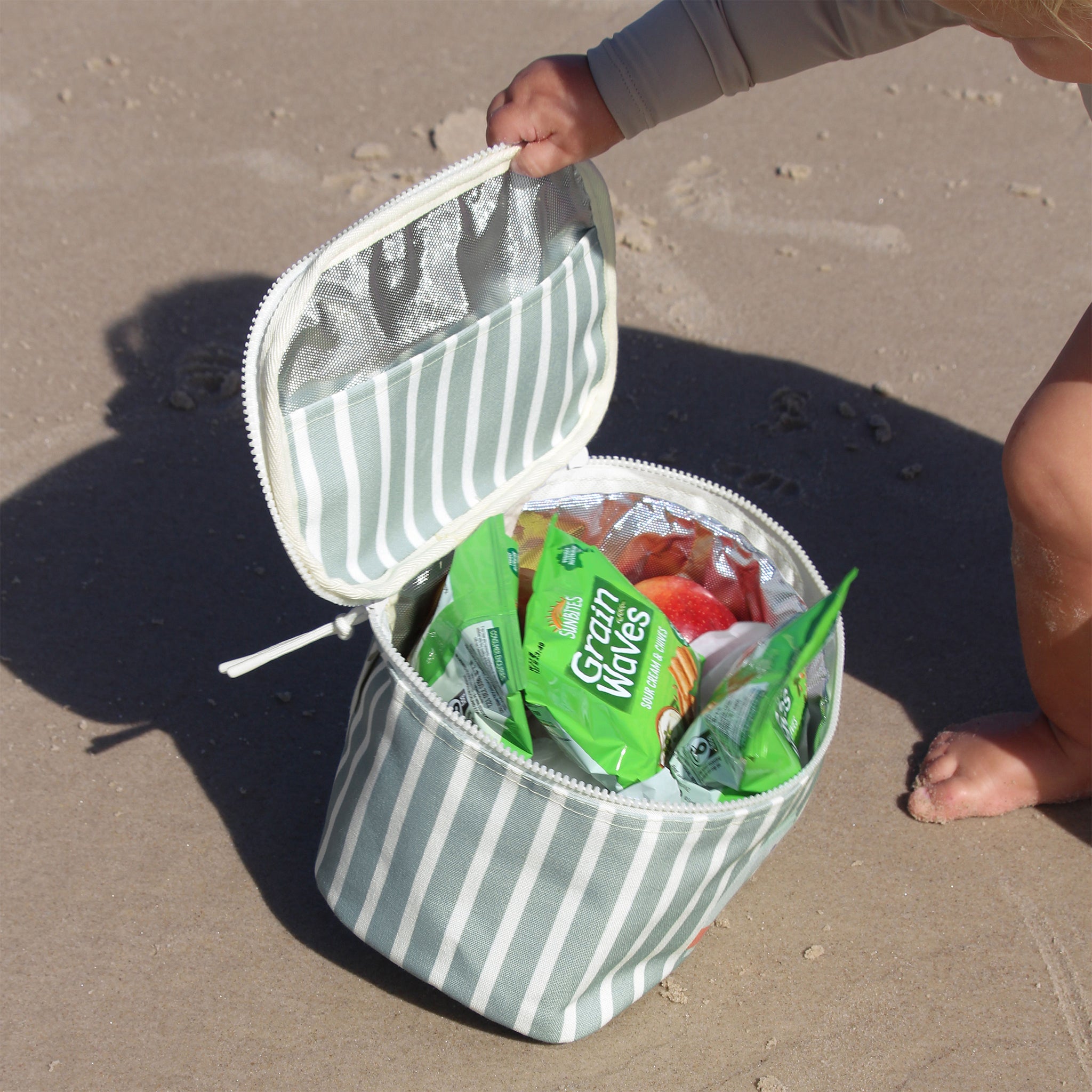 Kids Lunch Bag - Eli the Elephant Green