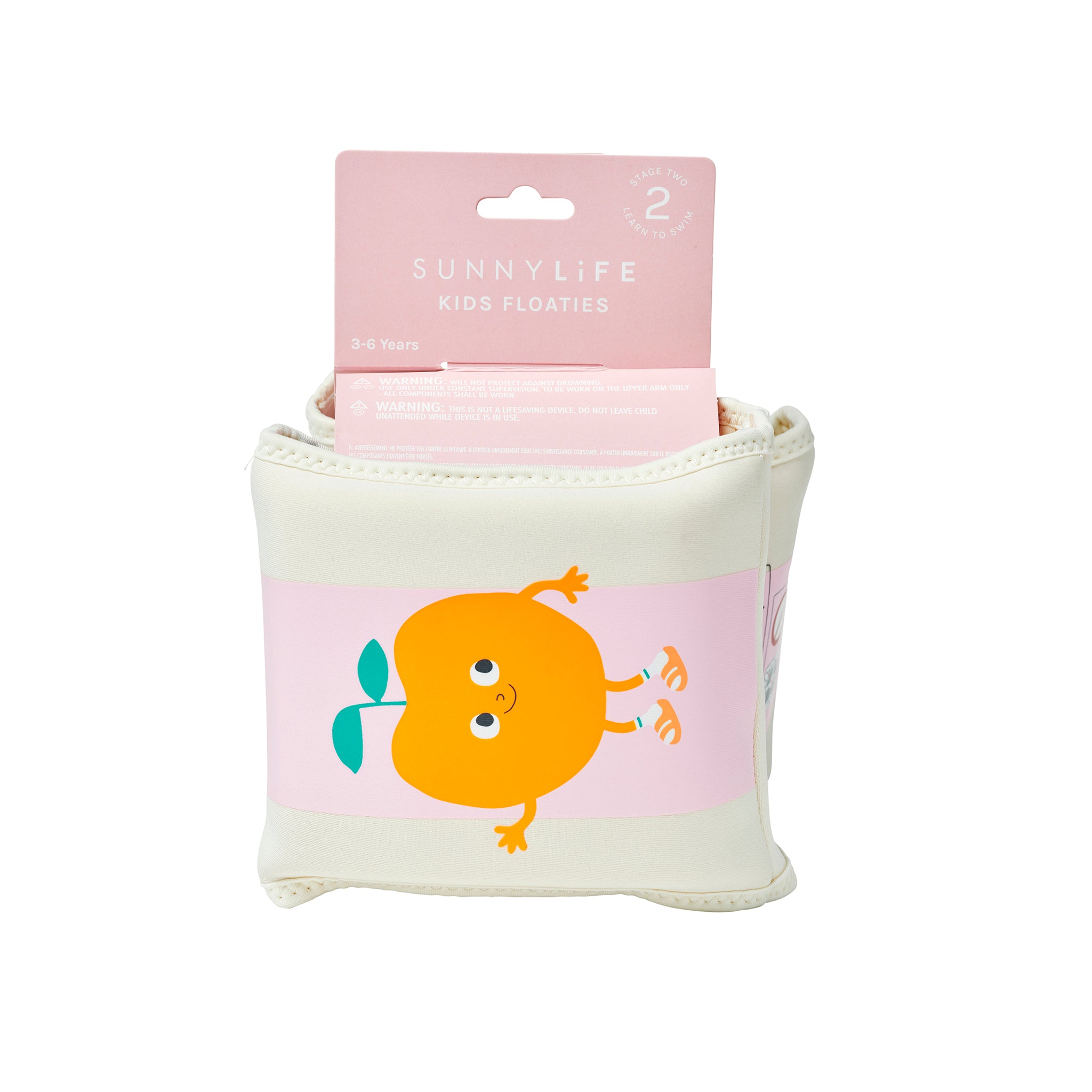 Kids Neoprene Arm Bands - Poppy the Peach
