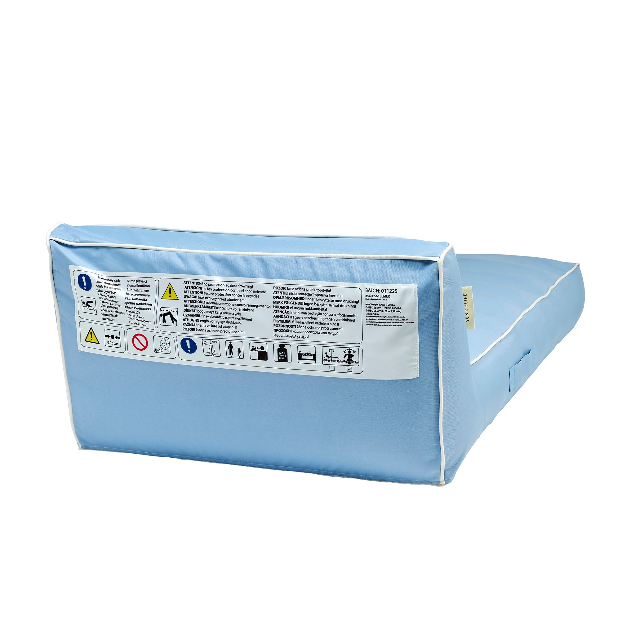 Luxe Lie-On Lounger - La Mer Med Blue