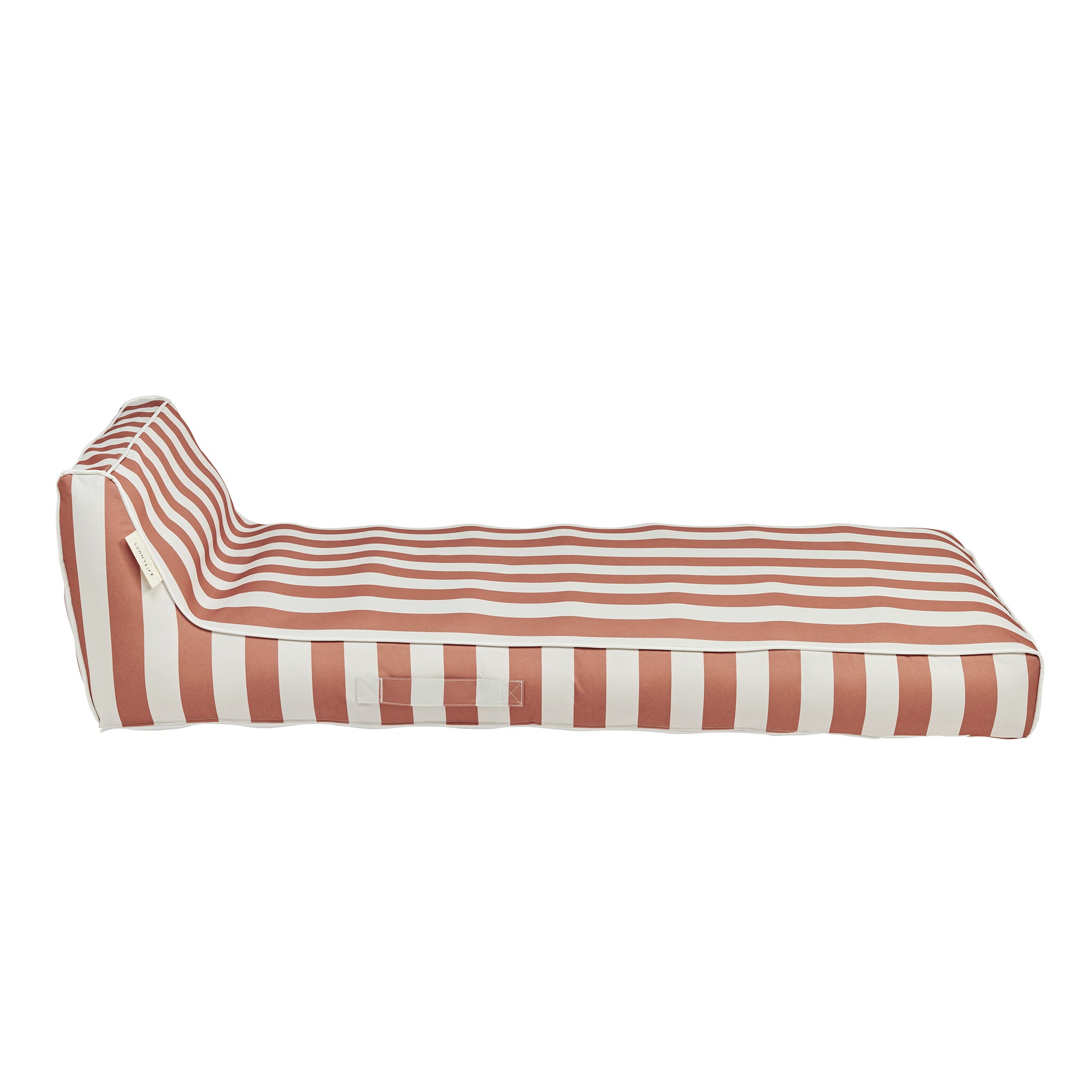 Luxe Lie-On Lounger - Tierra Clay Stripe