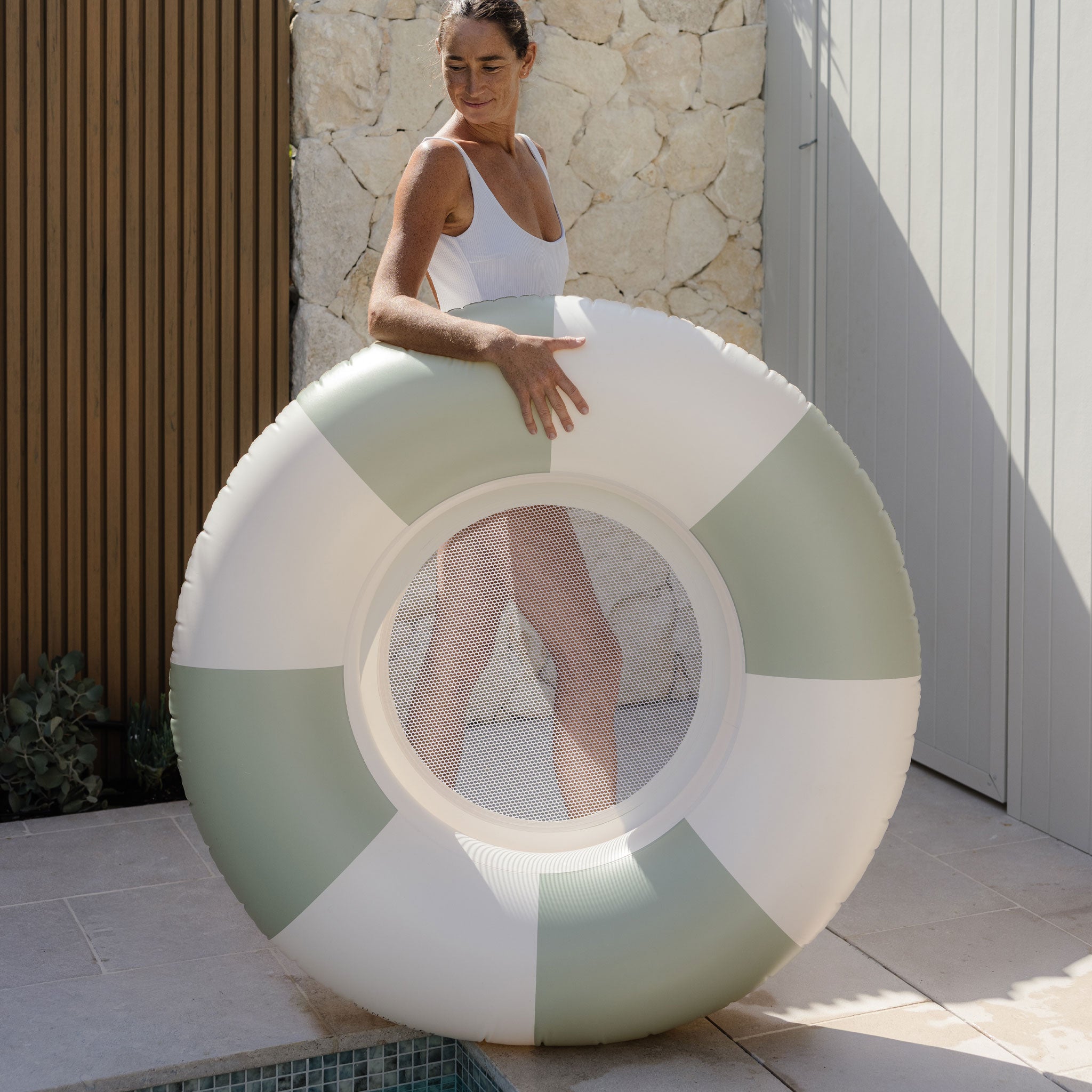 Luxe Pool Ring - Soft Olive