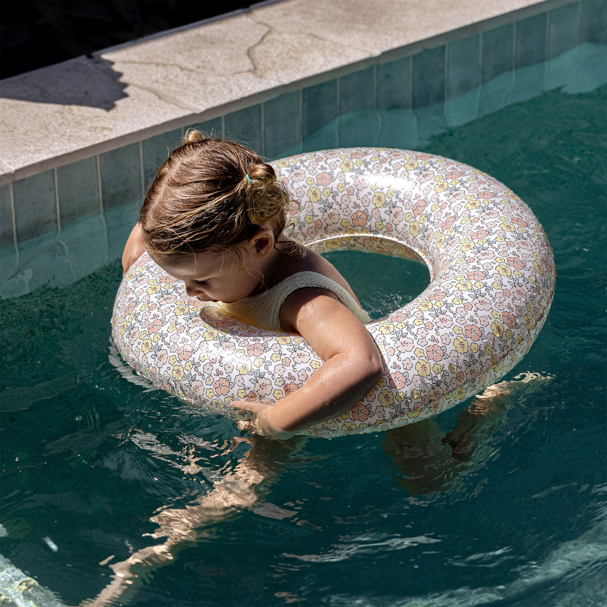 Mini Tube Pool Ring - Into the Garden Ditsy Floral