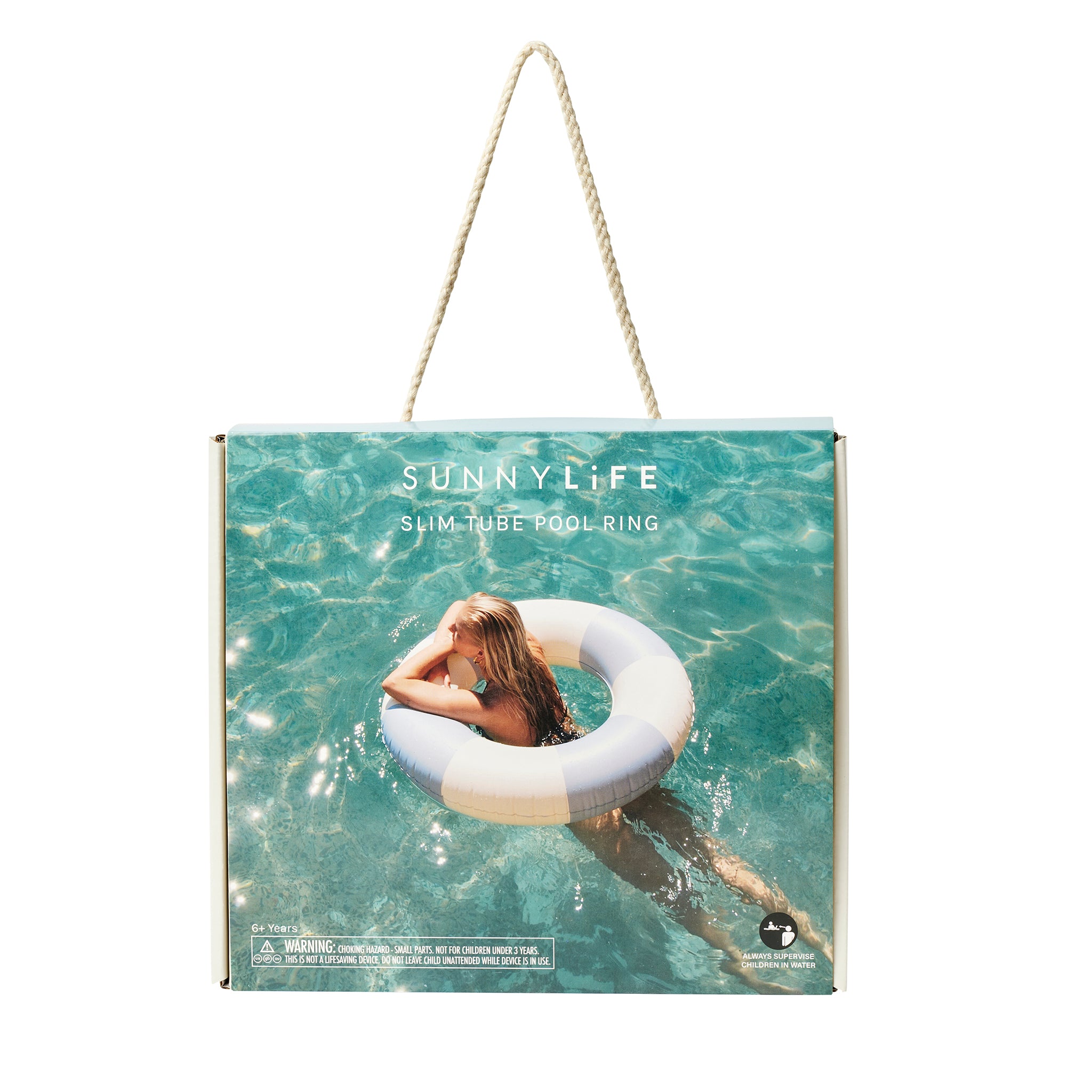 Slim Tube Pool Ring - La Mer Med Blue