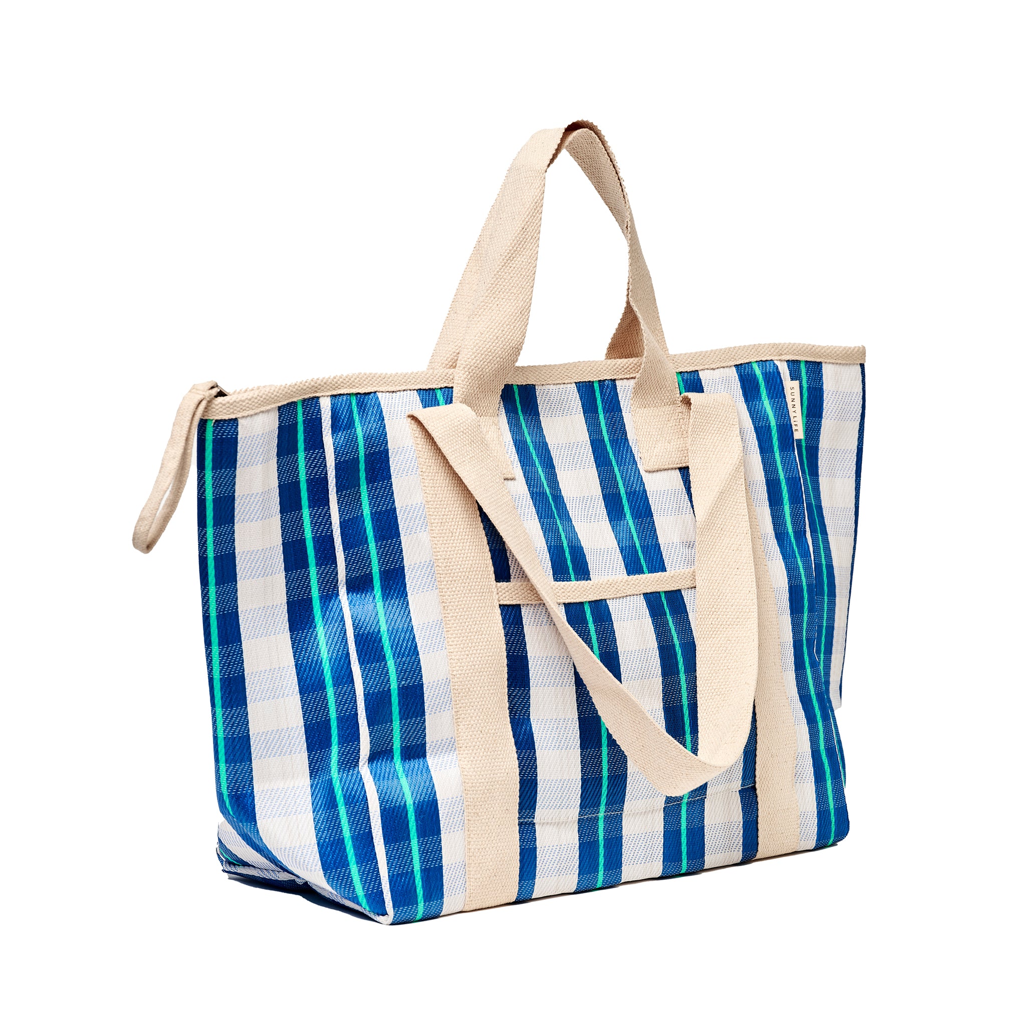 Cooler Tote | La Mer Blue Neon