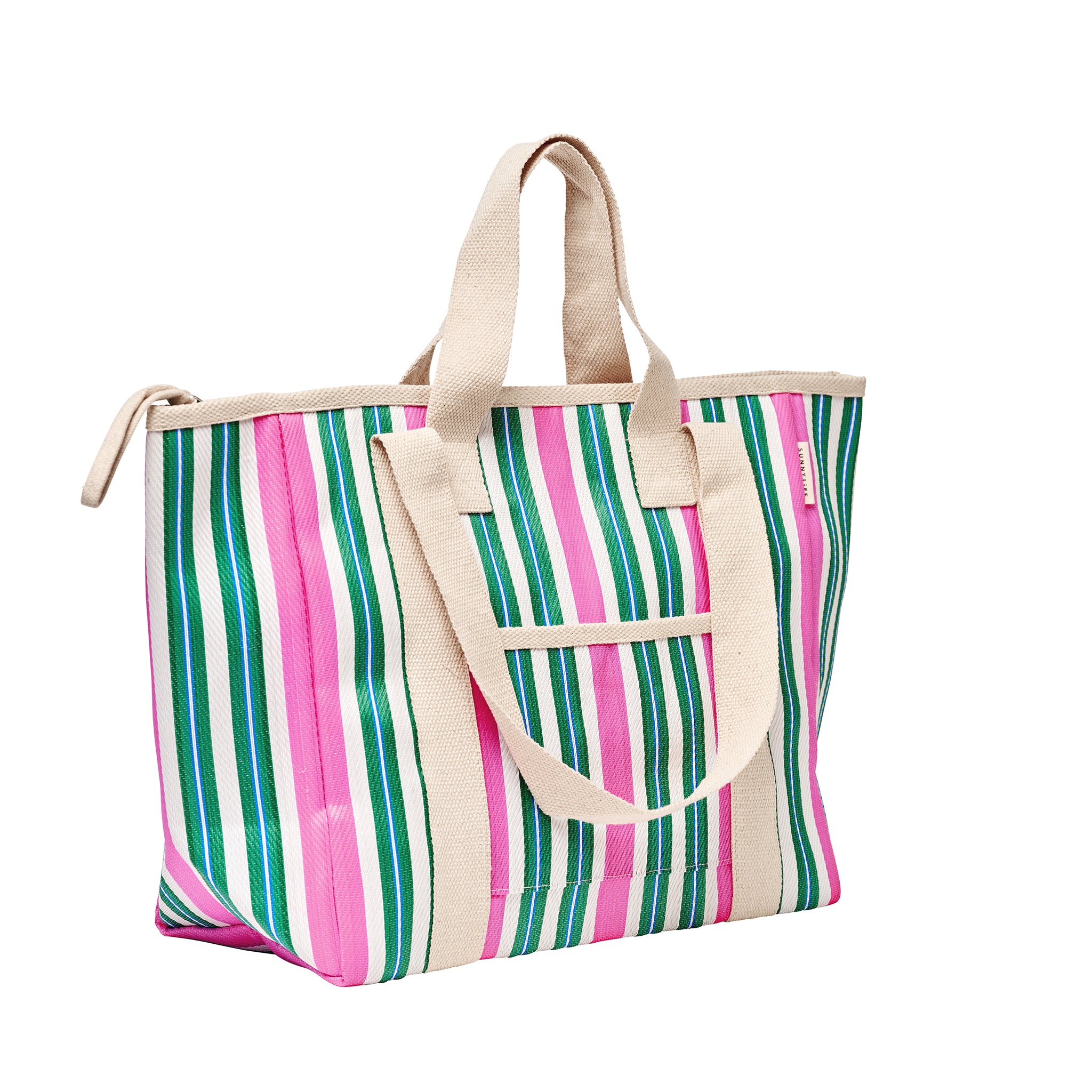 Recycled Nylon Cooler Tote - Seagrass Green