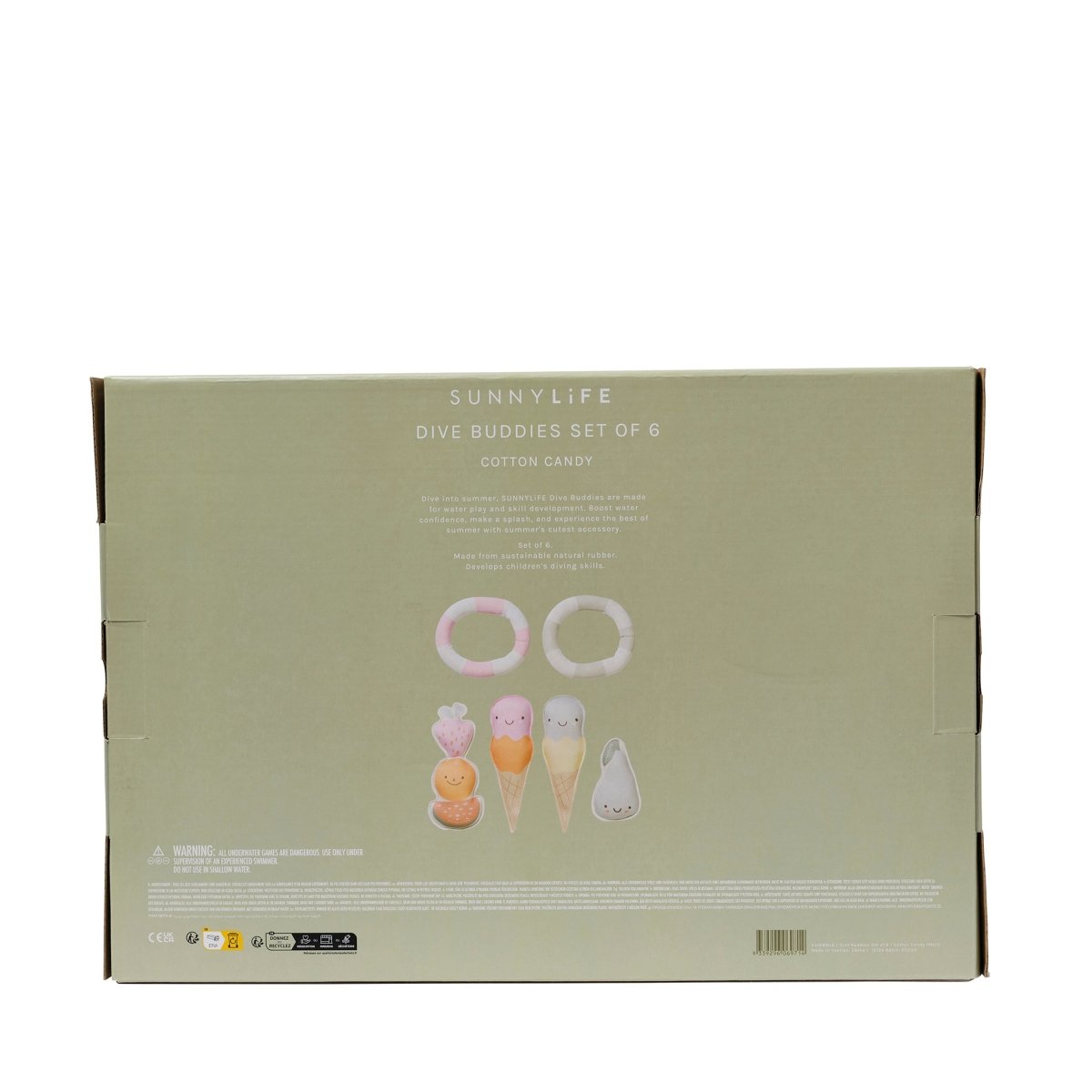 Dive Buddies 6 - Cotton Candy - SUNNYLiFE US