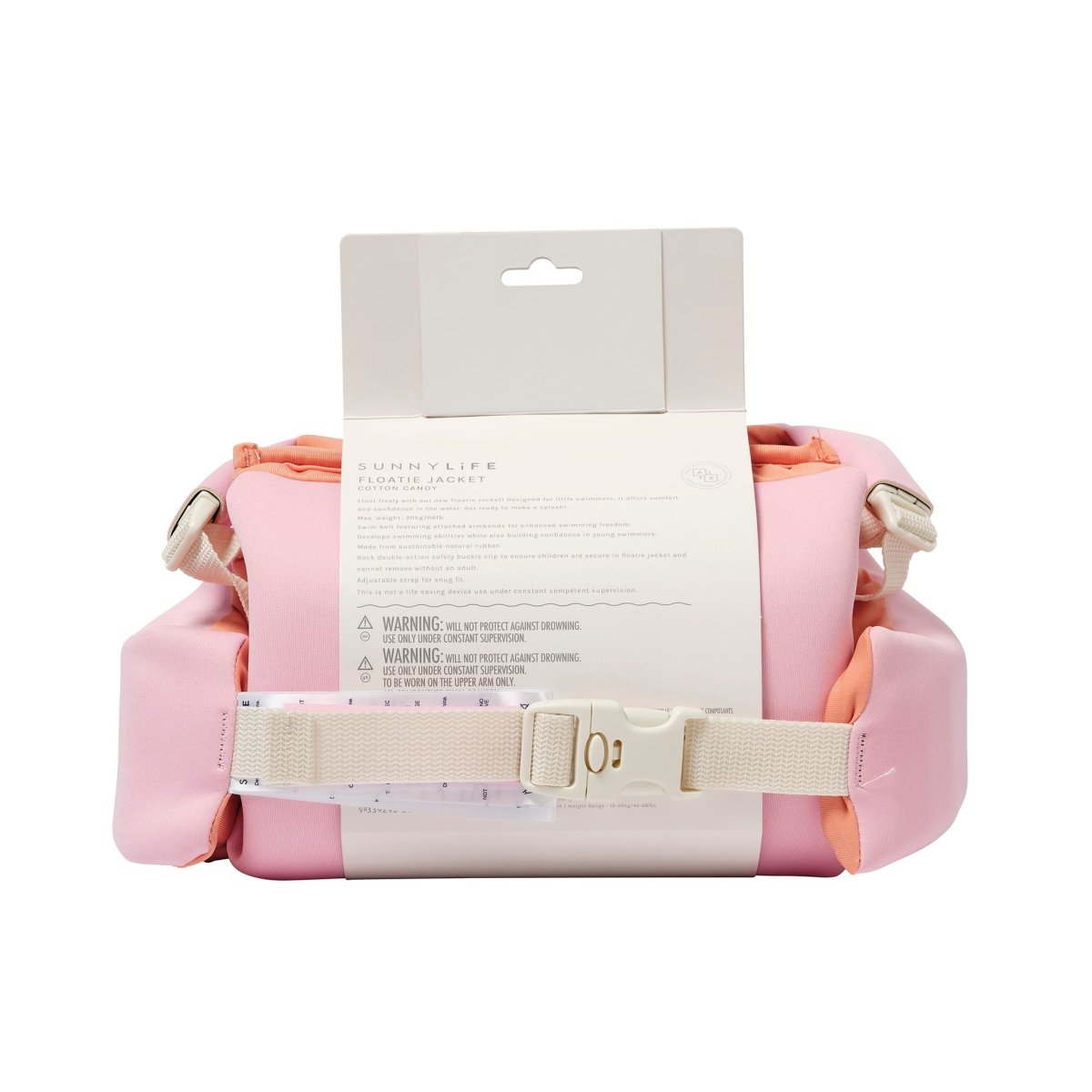 Floatie Jacket 3 - 6 - Cotton Candy - SUNNYLiFE US