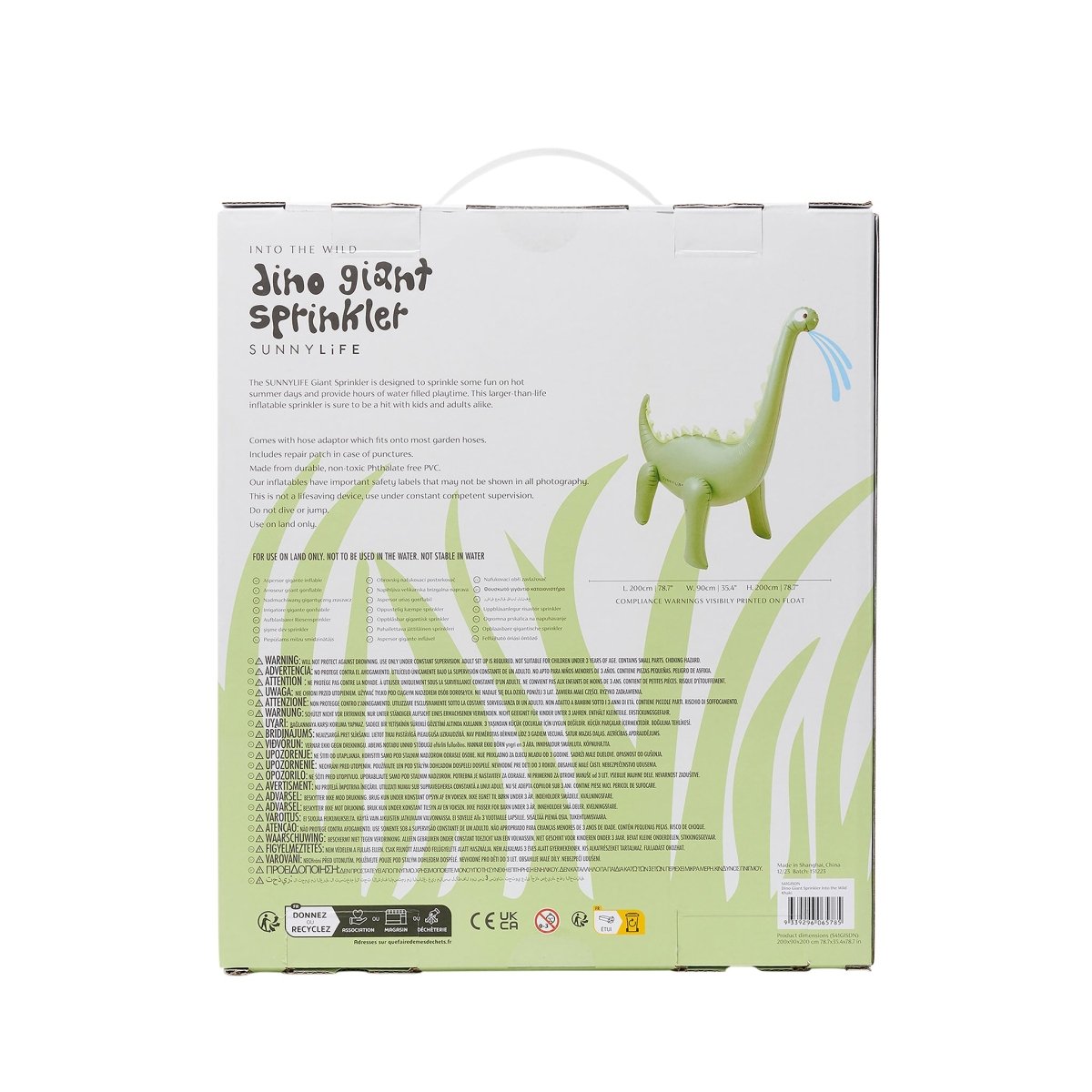 Inflatable Giant Sprinkler - Green - SUNNYLiFE US