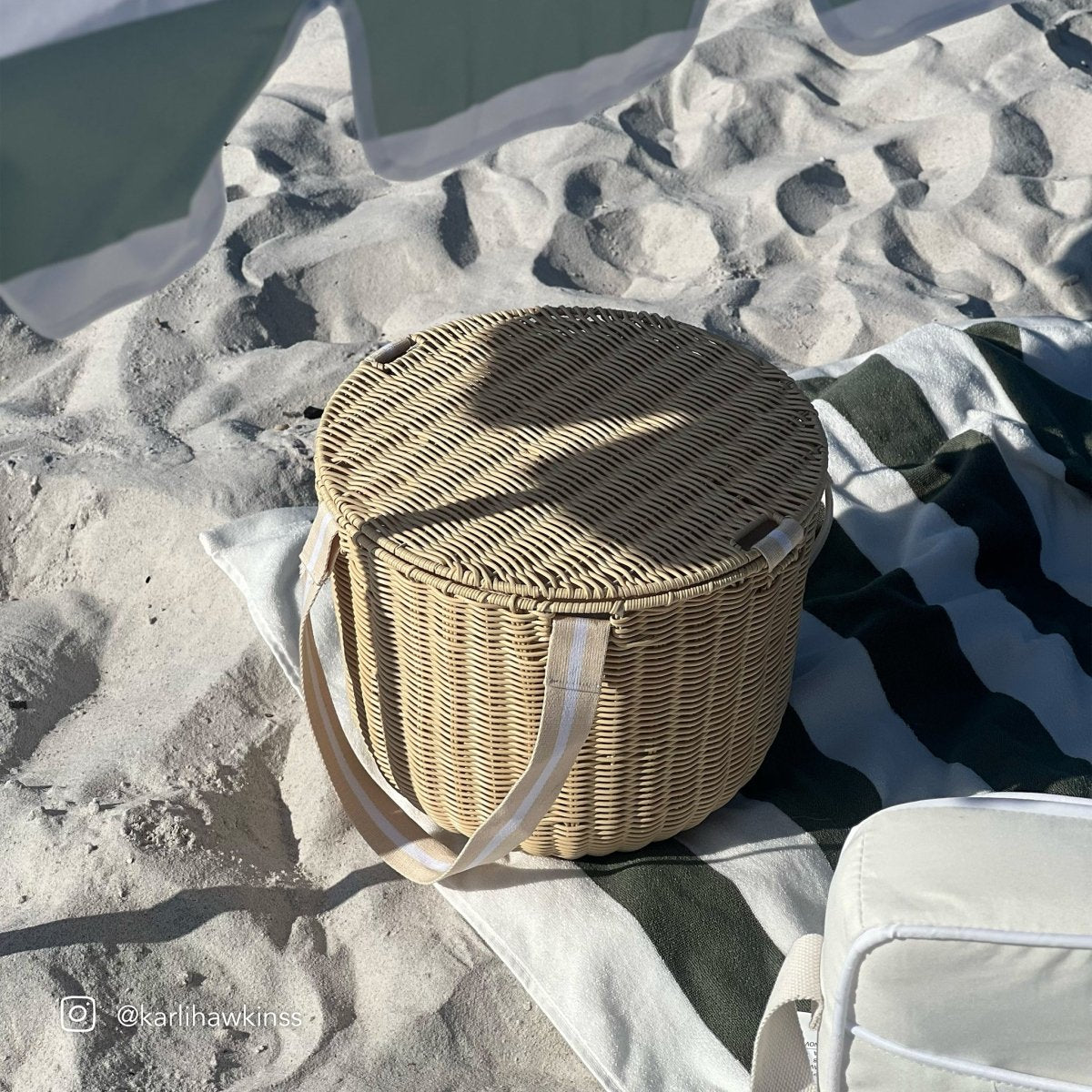 Round Picnic Cooler Basket - SUNNYLiFE US