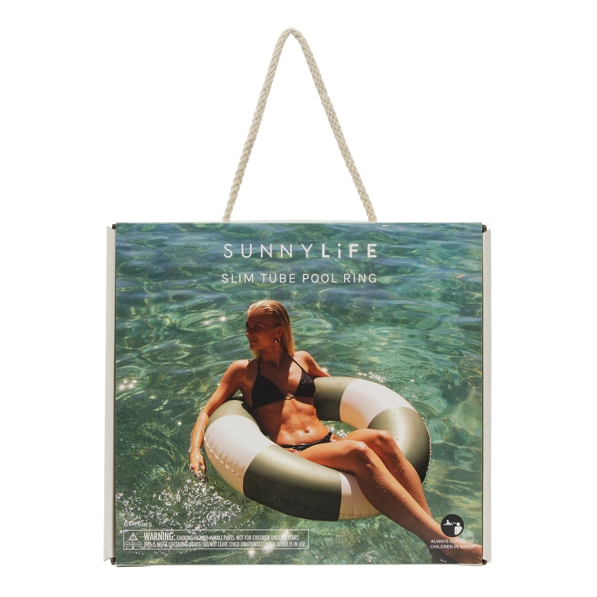Slim Tube Pool Ring - Olive - SUNNYLiFE US
