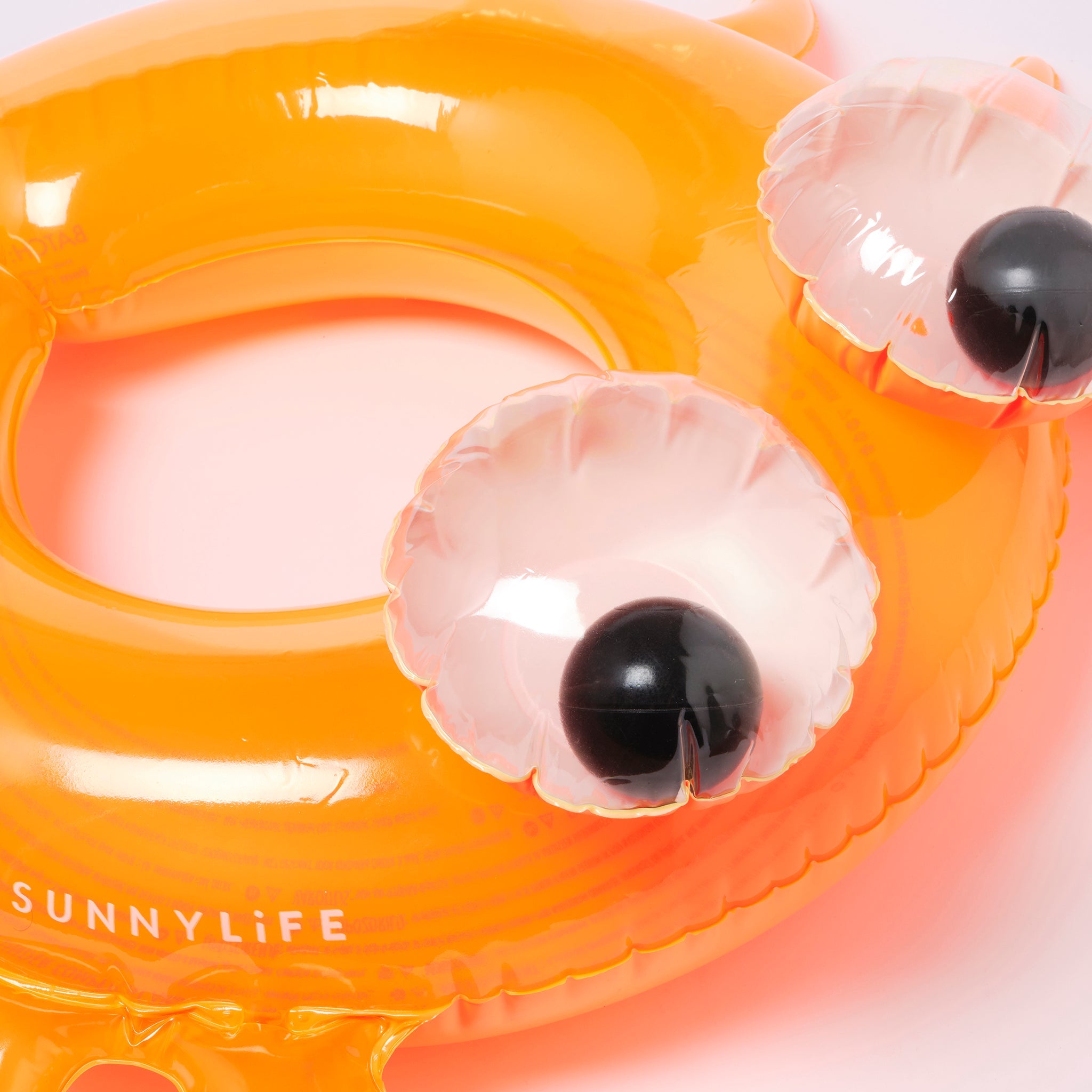 SUNNYLiFE | Kiddy Pool Ring | Sonny the Sea Creature Neon Orange