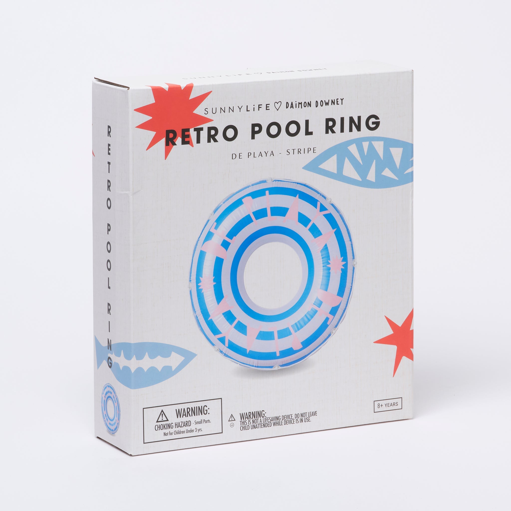 SUNNYLiFE | Retro Pool Ring | De Playa Stripe