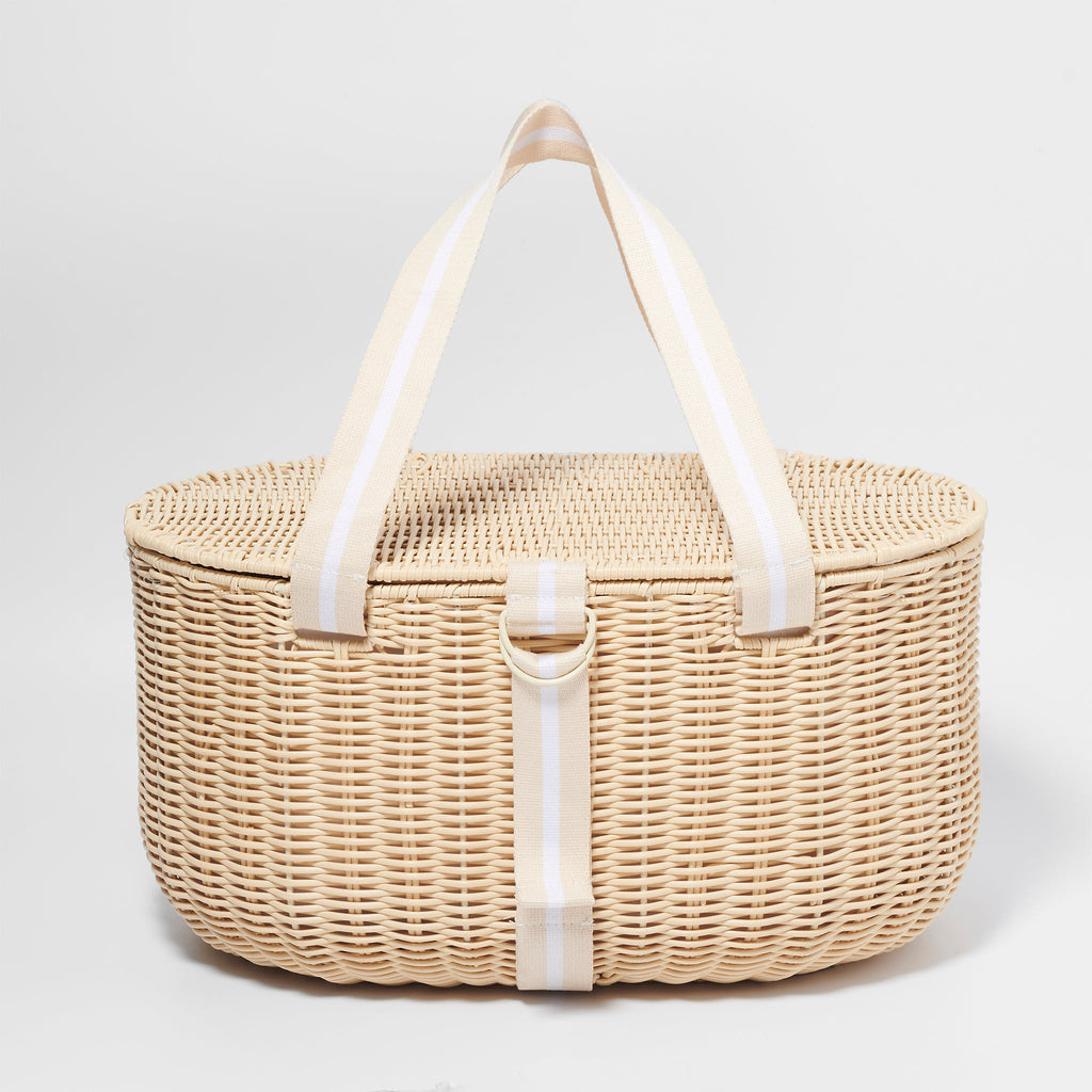 Large Picnic Basket Le Weekend Natural SUNNYLiFE US