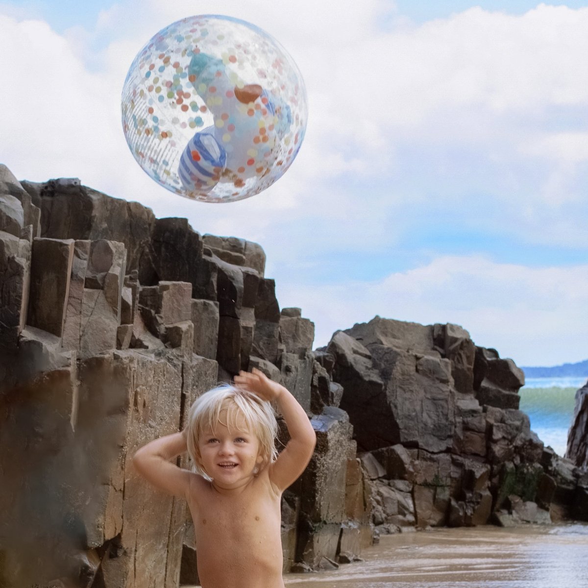 3D Inflatable Beach Ball - Sammy the Seagull - SUNNYLiFE US