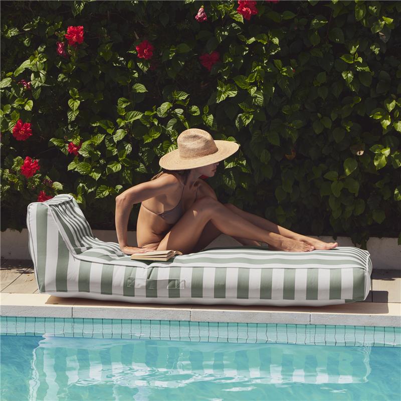 Luxe Lie-On Lounger - Seagrass Stripe