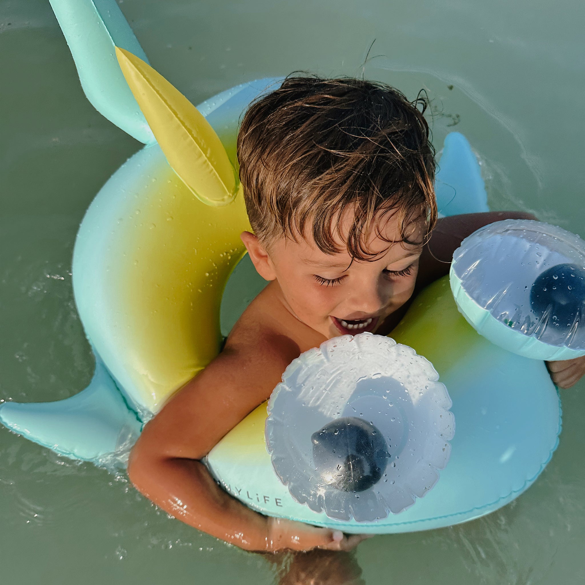 Kids Tube Pool Ring | Salty the Shark Multi