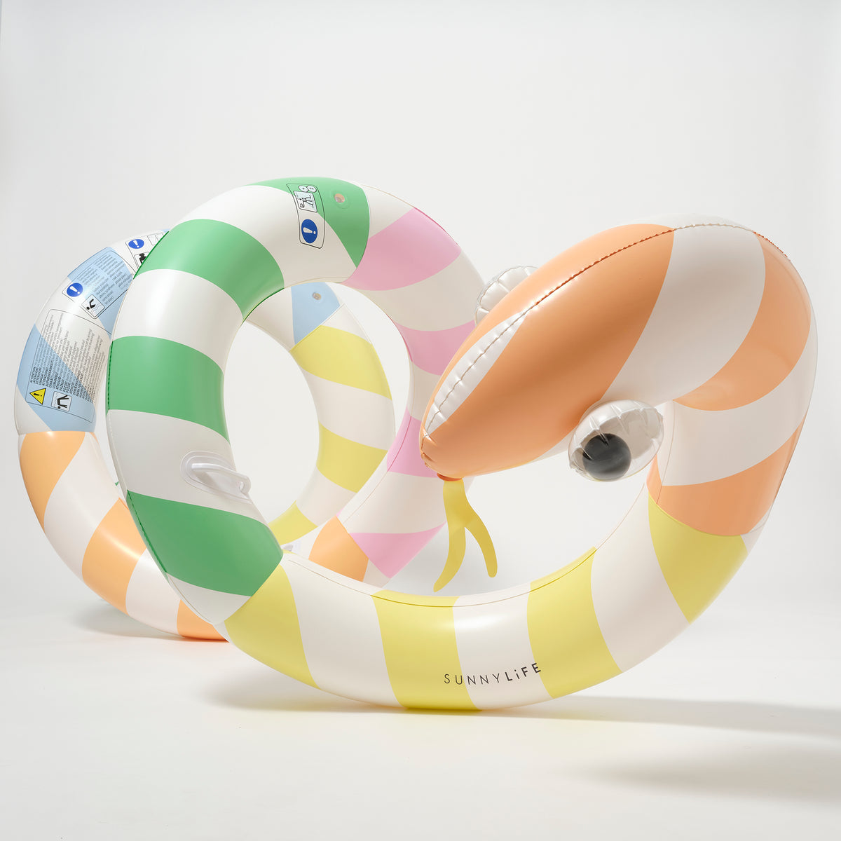 Giant Inflatable Noodle | Poolside Sorbet Stripe – SUNNYLiFE US