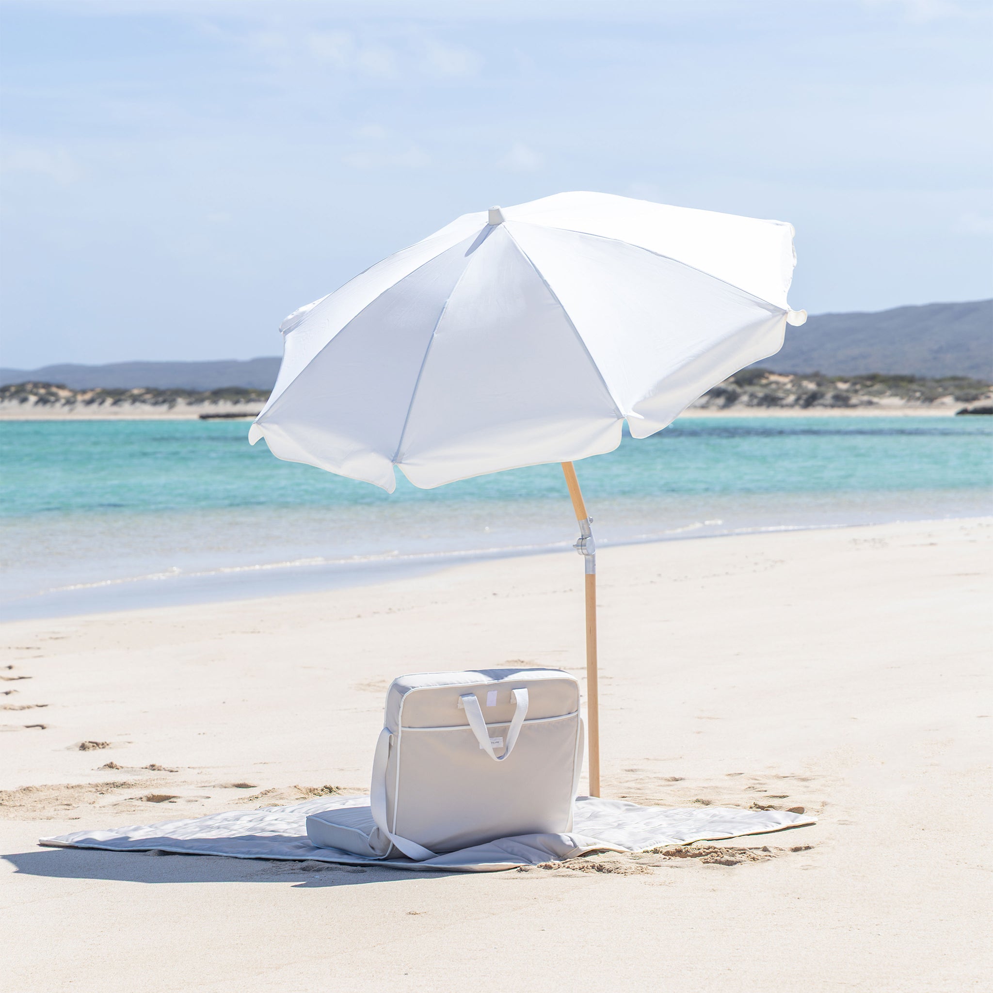 Luxe Beach Umbrella - Cream