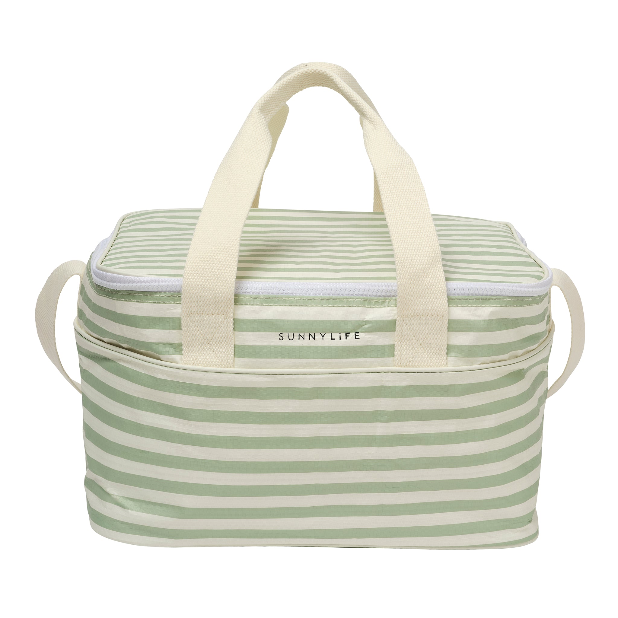 Light Cooler Bag - Sea Sage Stripe