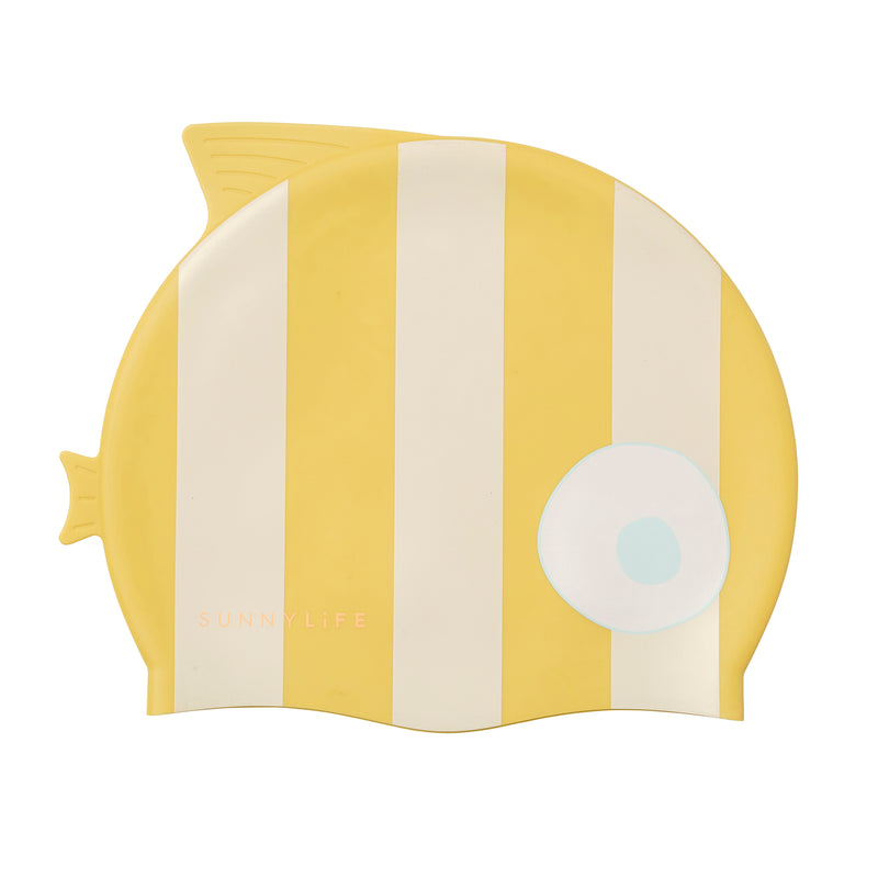Swimming Cap - Finn the Fish Yellow