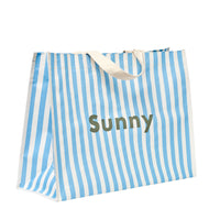 Carryall Beach Bag - La Mer Med Blue Stripe