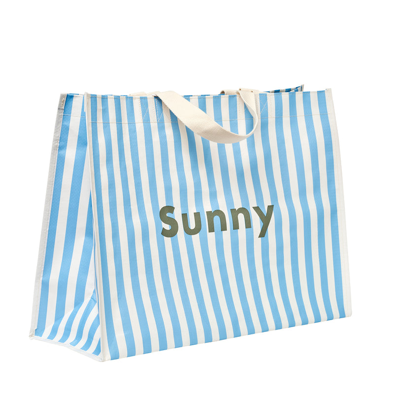 Carryall Beach Bag - La Mer Med Blue Stripe