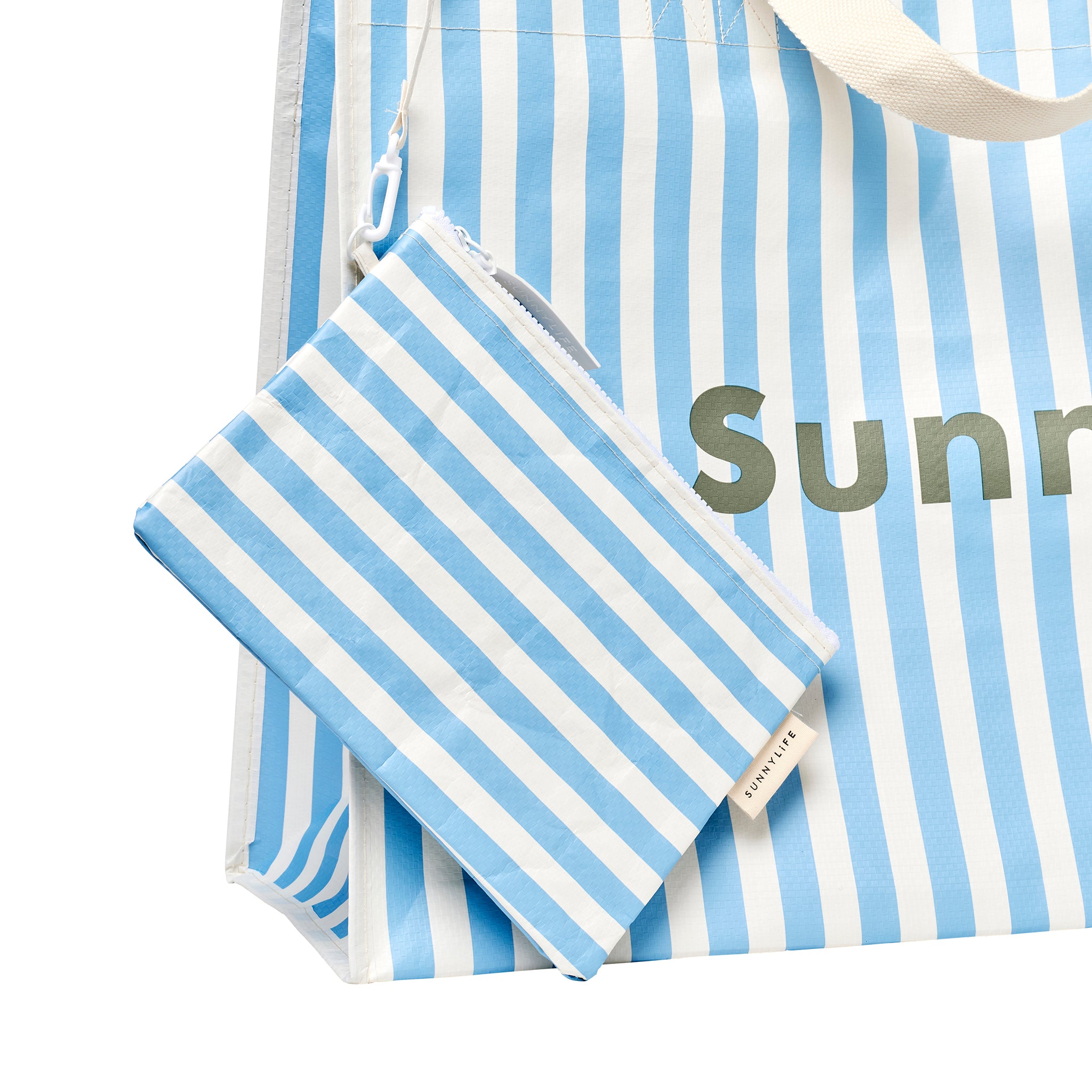 Carryall Beach Bag - La Mer Med Blue Stripe