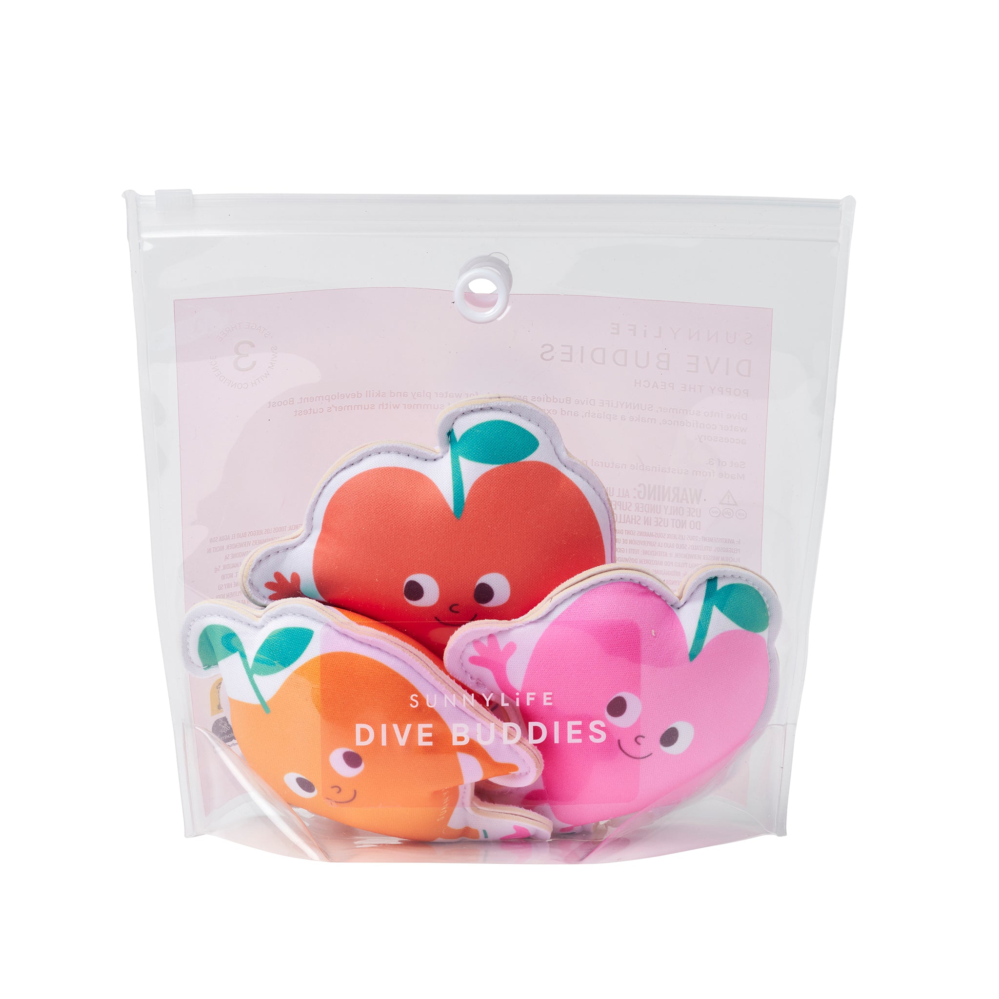 Dive Buddies - Poppy the Peach Set of 3