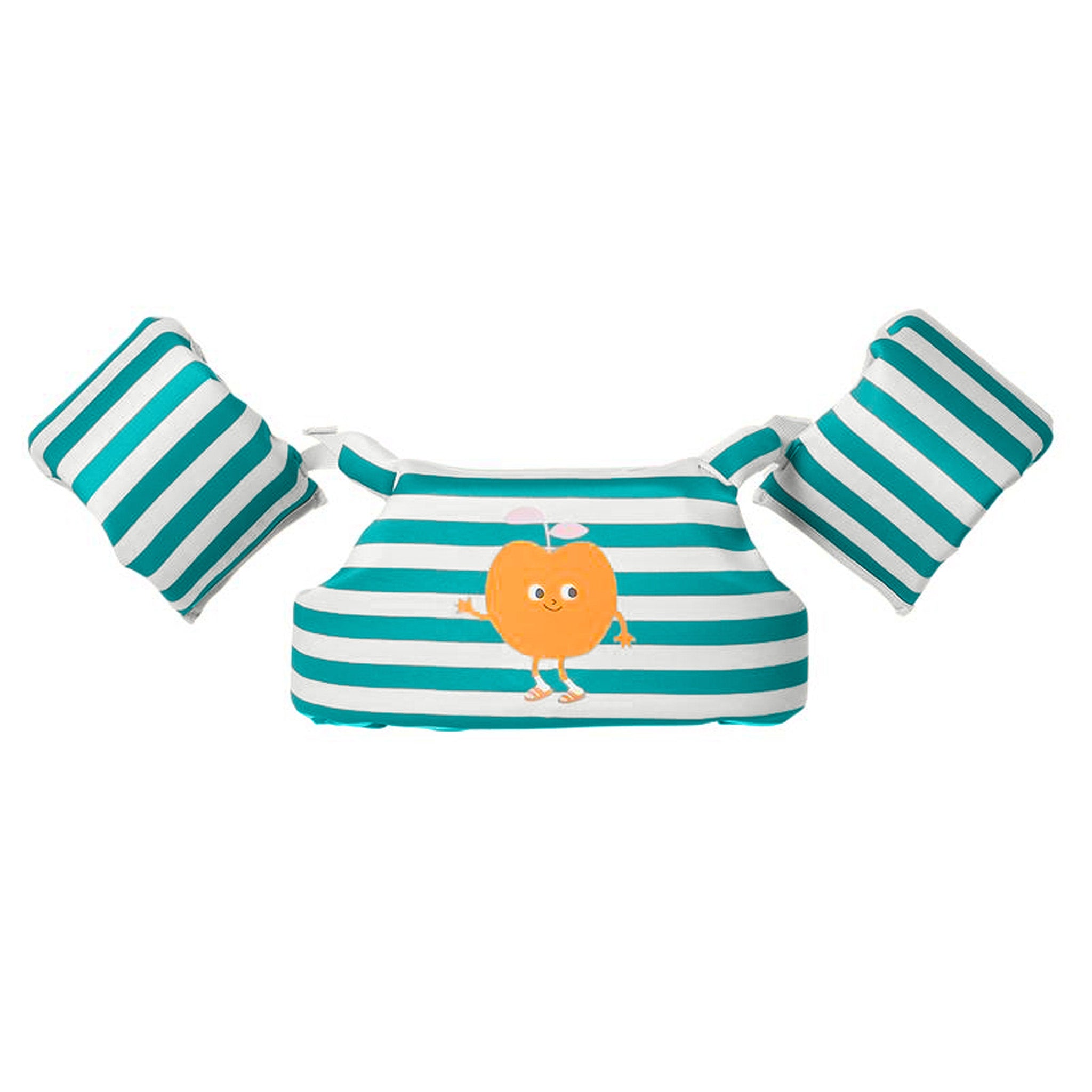 Floatie Jacket 3-6 - Poppy the Peach Green Stripe