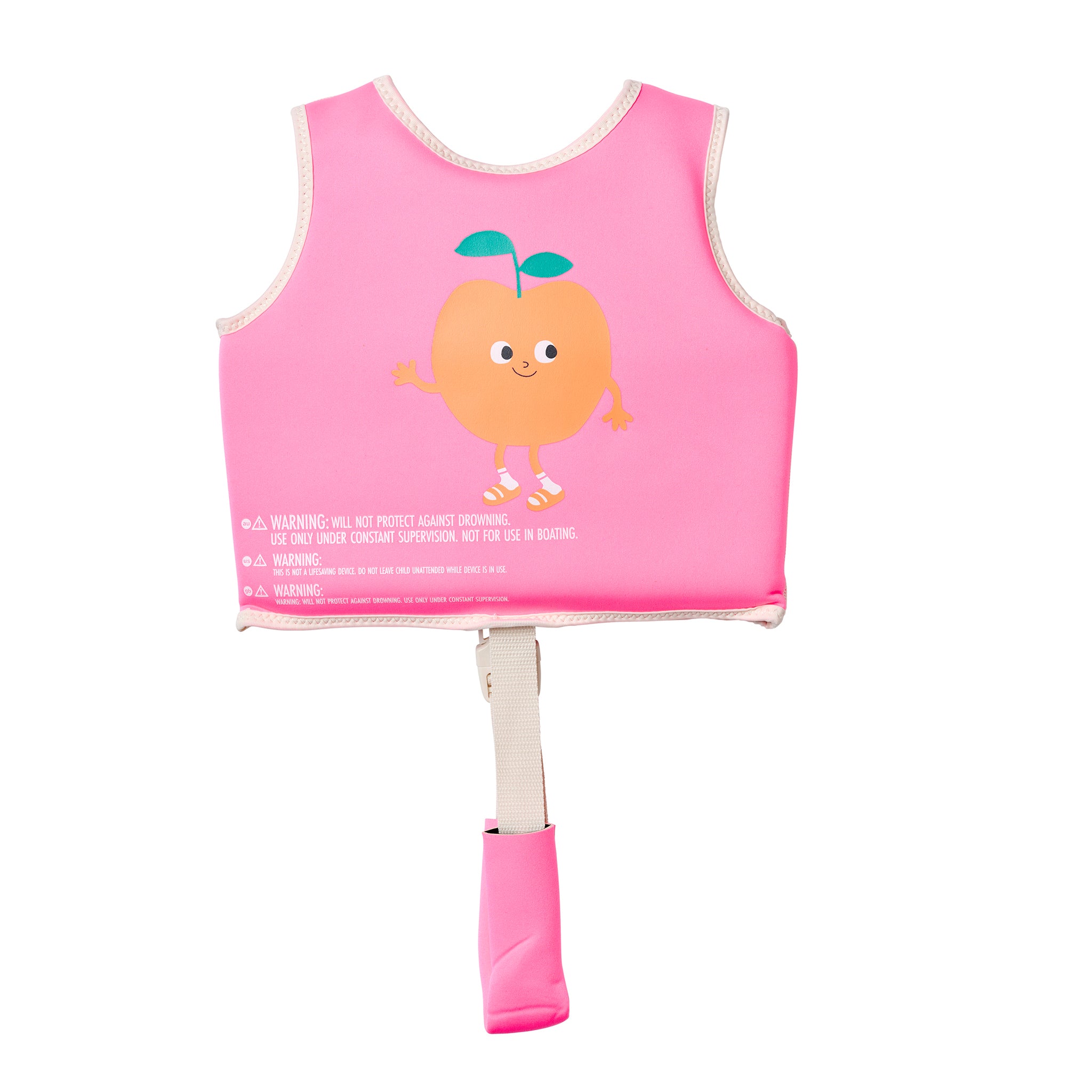 Kids Swim Vest 1-2 - Poppy the Peach Neon Pink