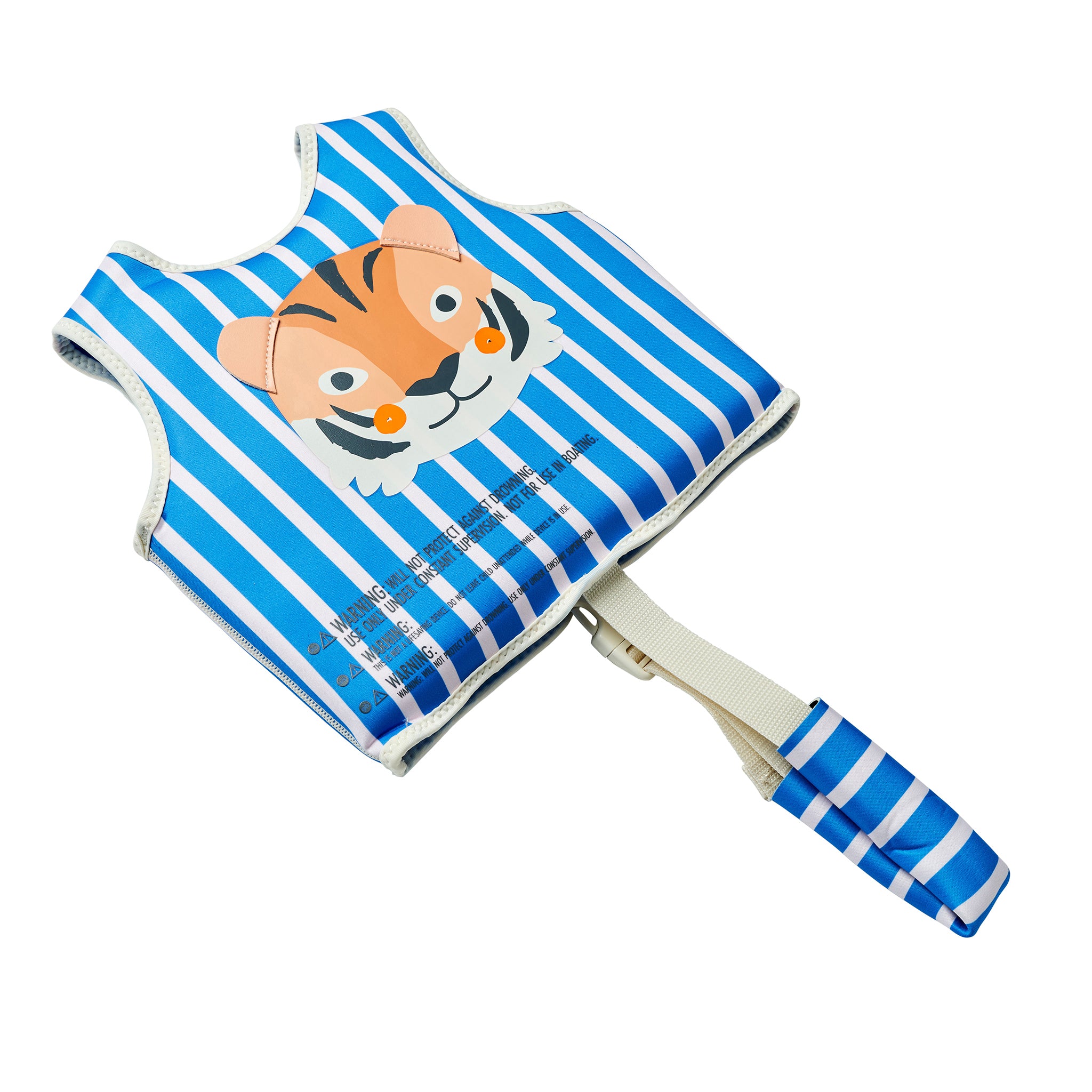 Kids Swim Vest 1-2 - Tino the Tiger Blue