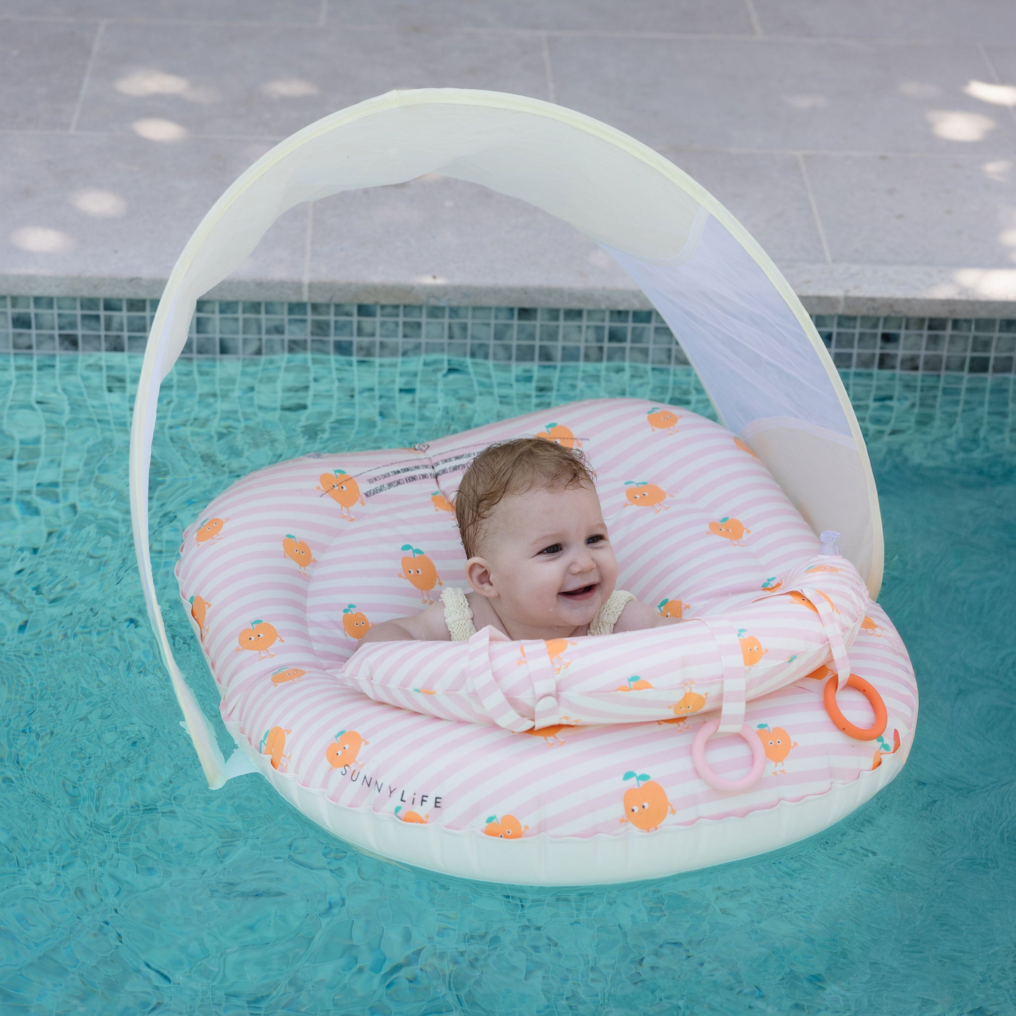 Interactive Baby Float - Poppy the Peach Pink Stripe