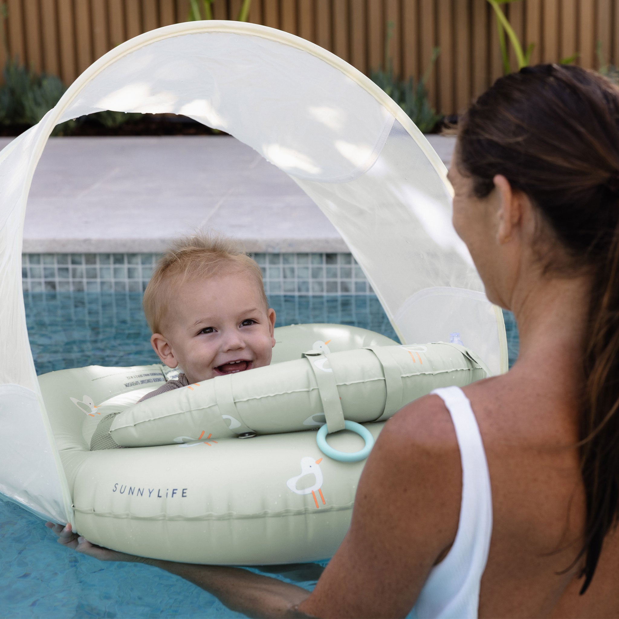 Interactive Baby Float - Sammy the Seagull Green