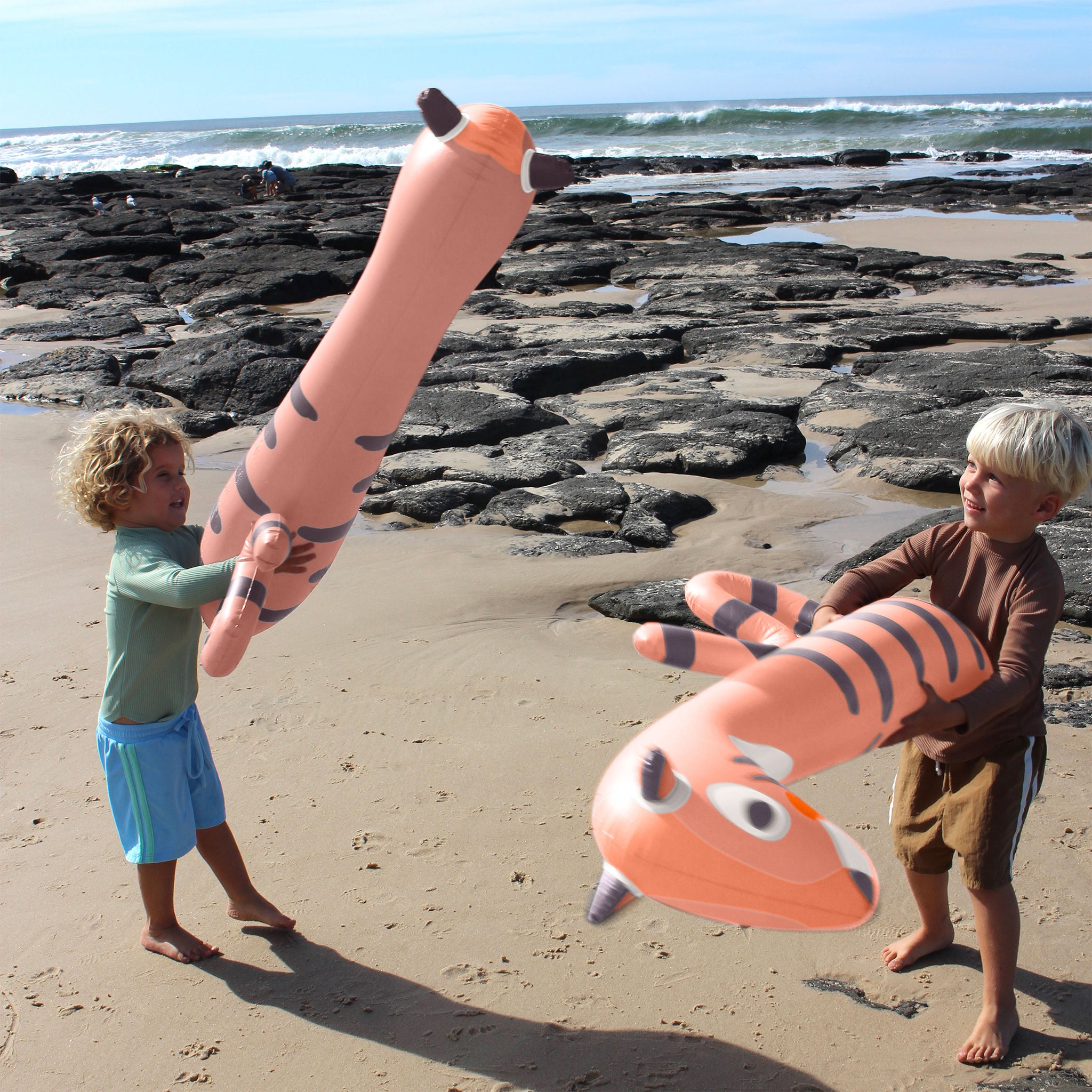 Kids Inflatable Noodle - Tino the Tiger Clay