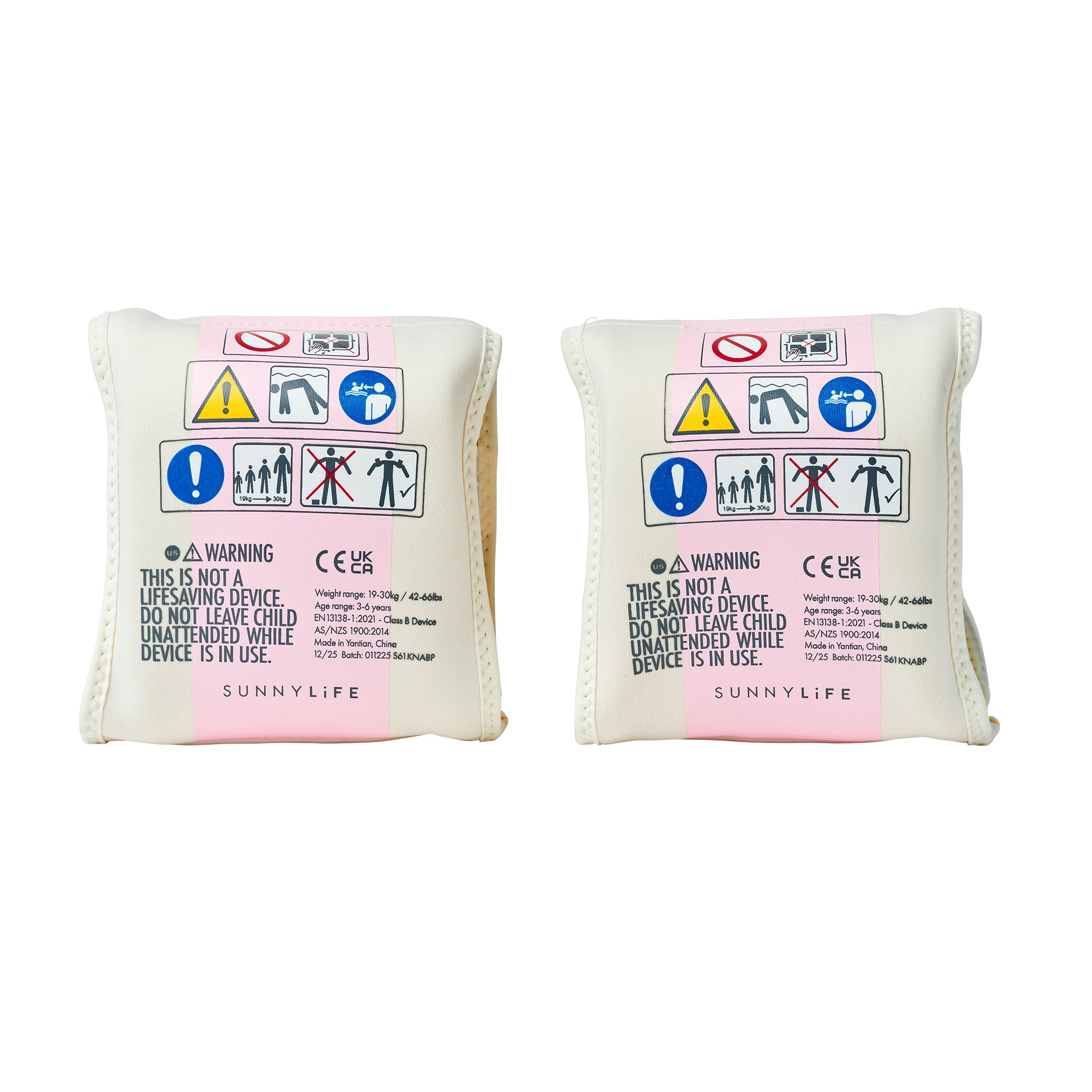 Kids Neoprene Arm Bands - Poppy the Peach