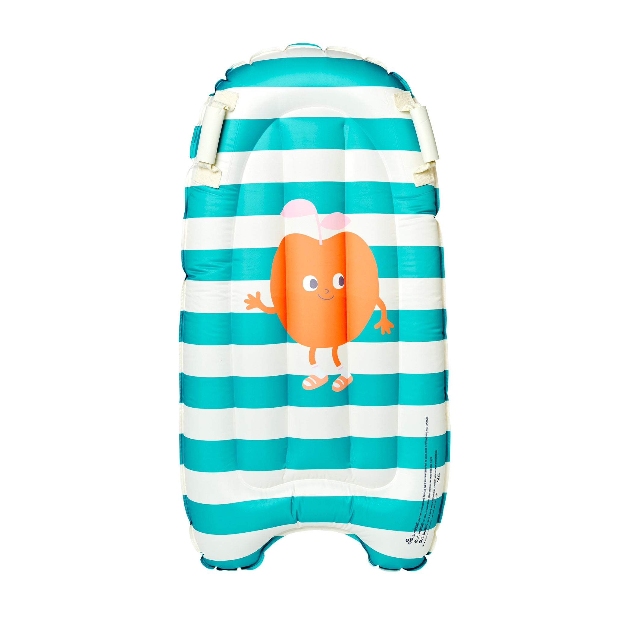 Kids Surf Mat - Poppy the Peach Green Stripe