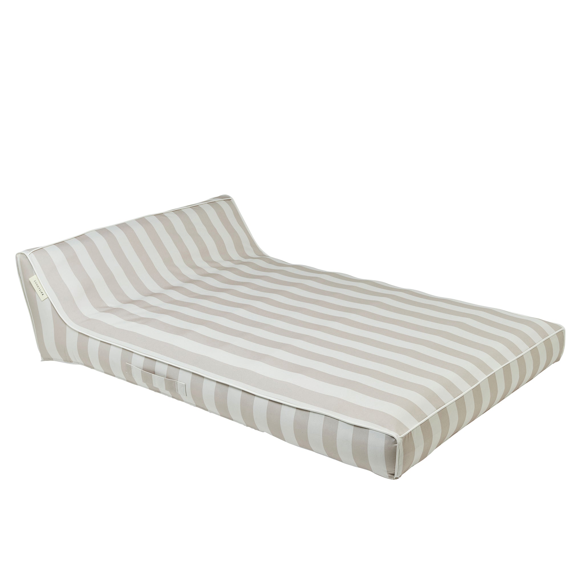 Luxe Double Lounger - Oyster Stripe