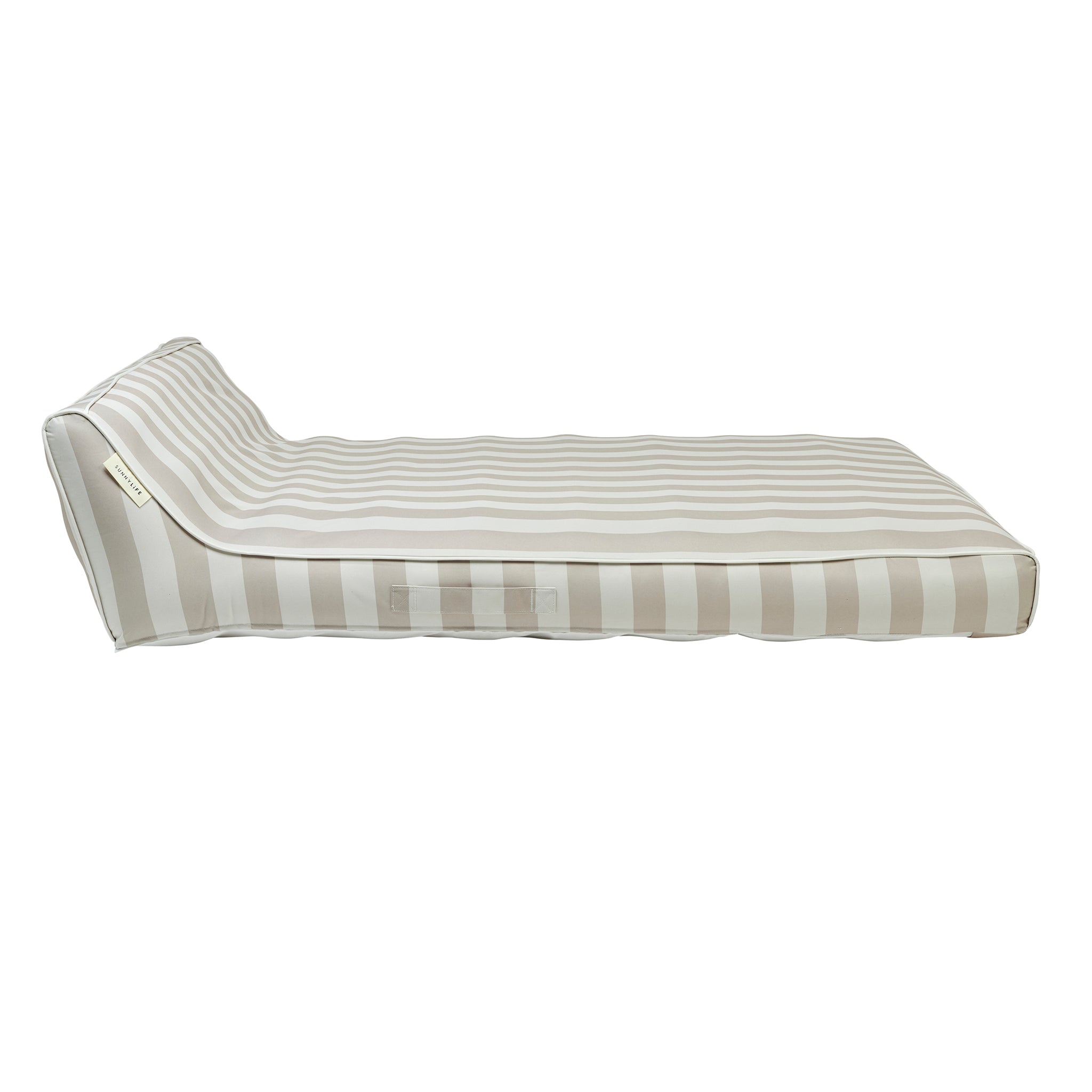Luxe Double Lounger - Oyster Stripe