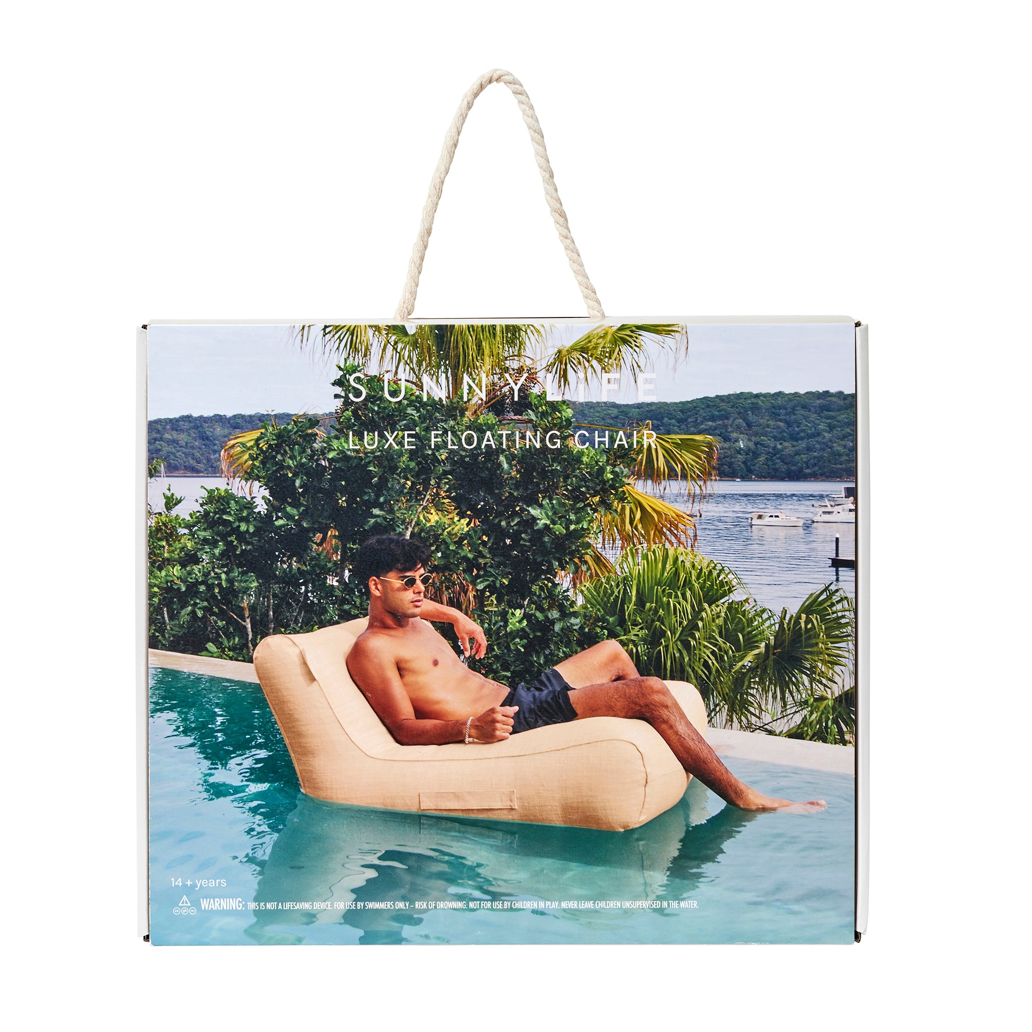 Raffia Floating Chair - Rattan